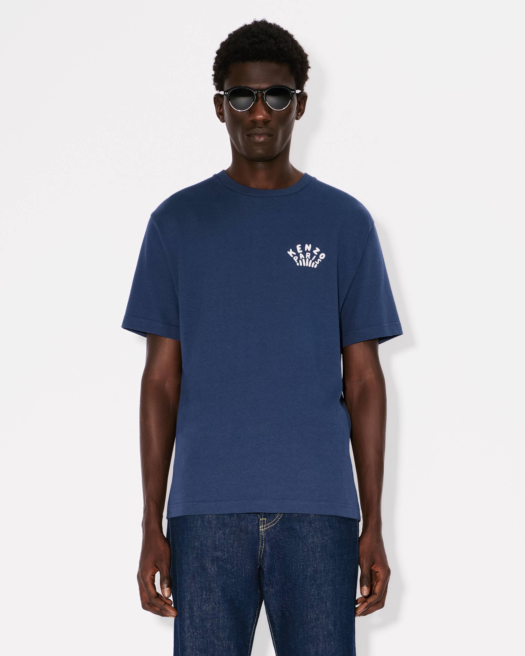 Tシャツ・カットソー KENZO Men T-shirt Blue FE68TS0074SG 77 Kenzo T-Shirt 77 MIDNIGHT BLUE• Michele Inzerillo Women's