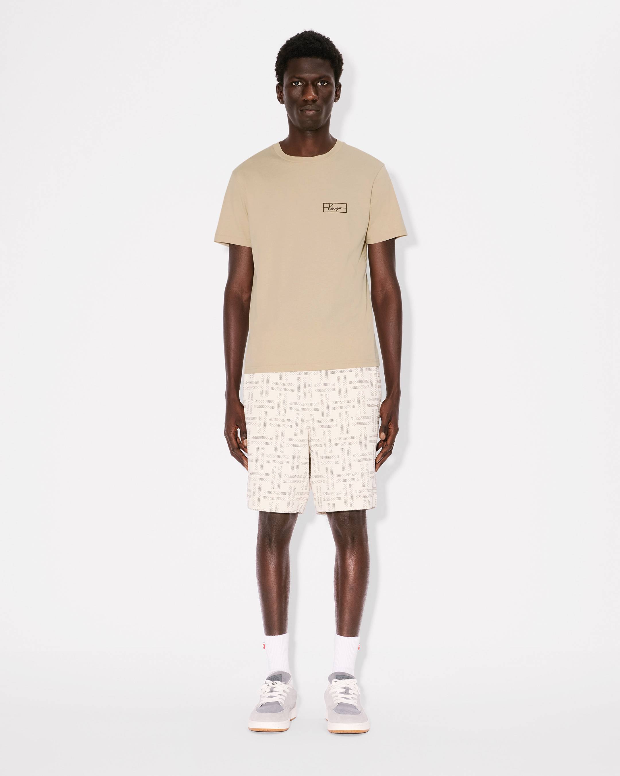 ★KENZO★ Kenzo Weave Slim Short Sleeve T-Shirt Beige FF55TS MUSINSA | KENZO Kenzo Weave Slim Short Sleeve T-Shirt