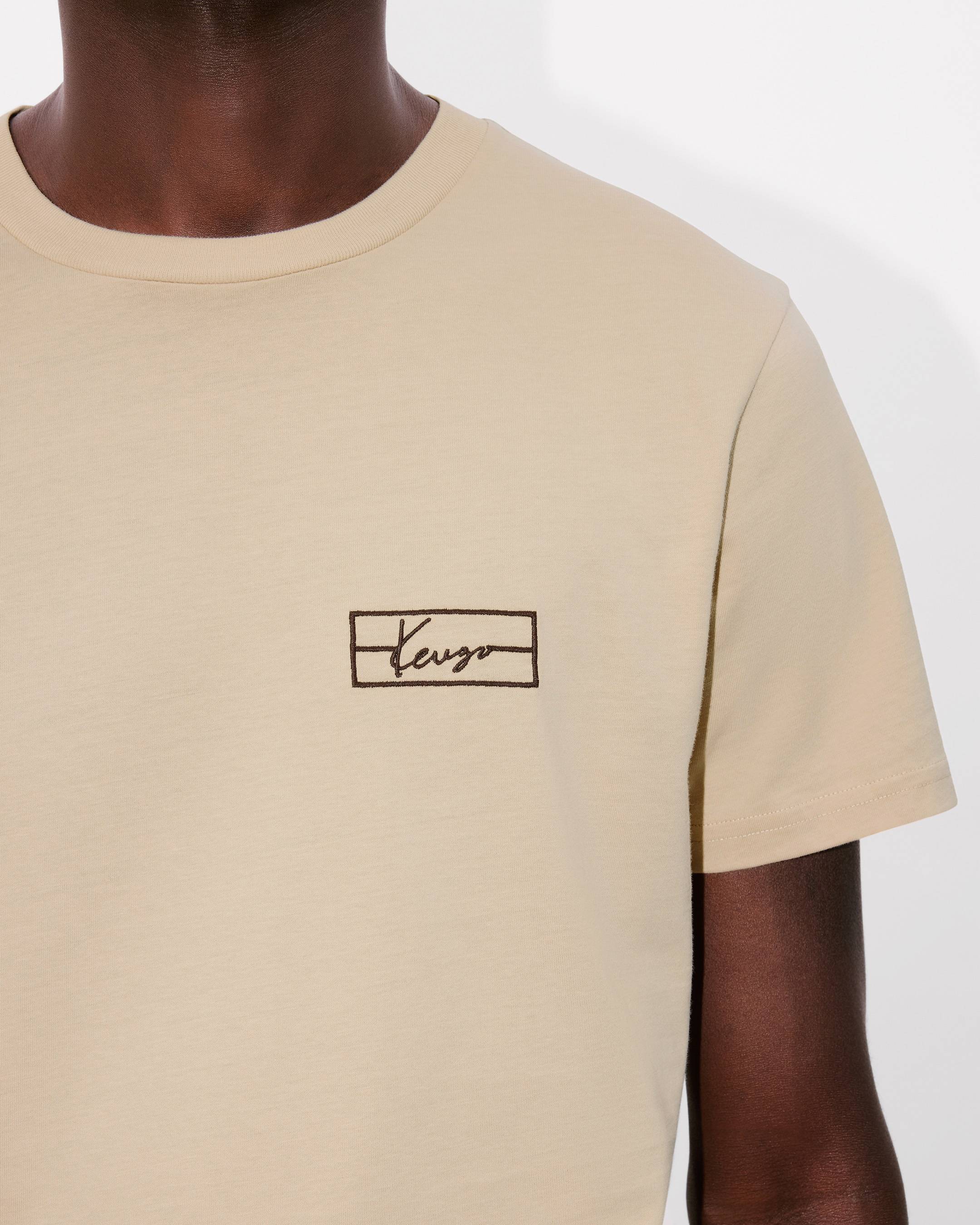 ★KENZO★ Kenzo Weave Slim Short Sleeve T-Shirt Beige FF55TS MUSINSA | KENZO Kenzo Weave Slim Short Sleeve T-Shirt