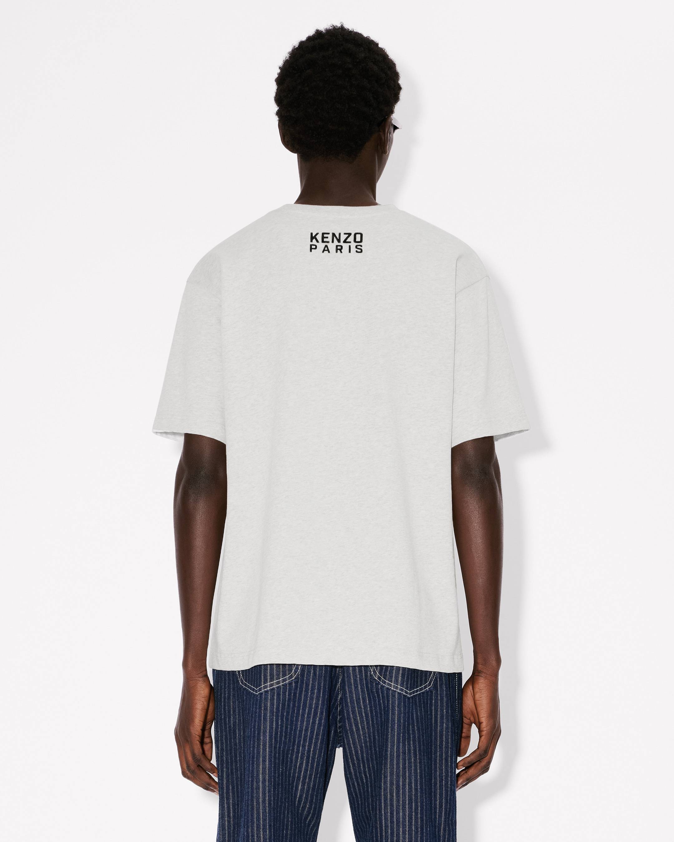 Tシャツ・カットソー KENZO KENZO HAPPY TIGER EMBROIDERED OVERSIZE T-SHIRT KENZO Happy Tiger' embroidered oversized T-shirt in cotton