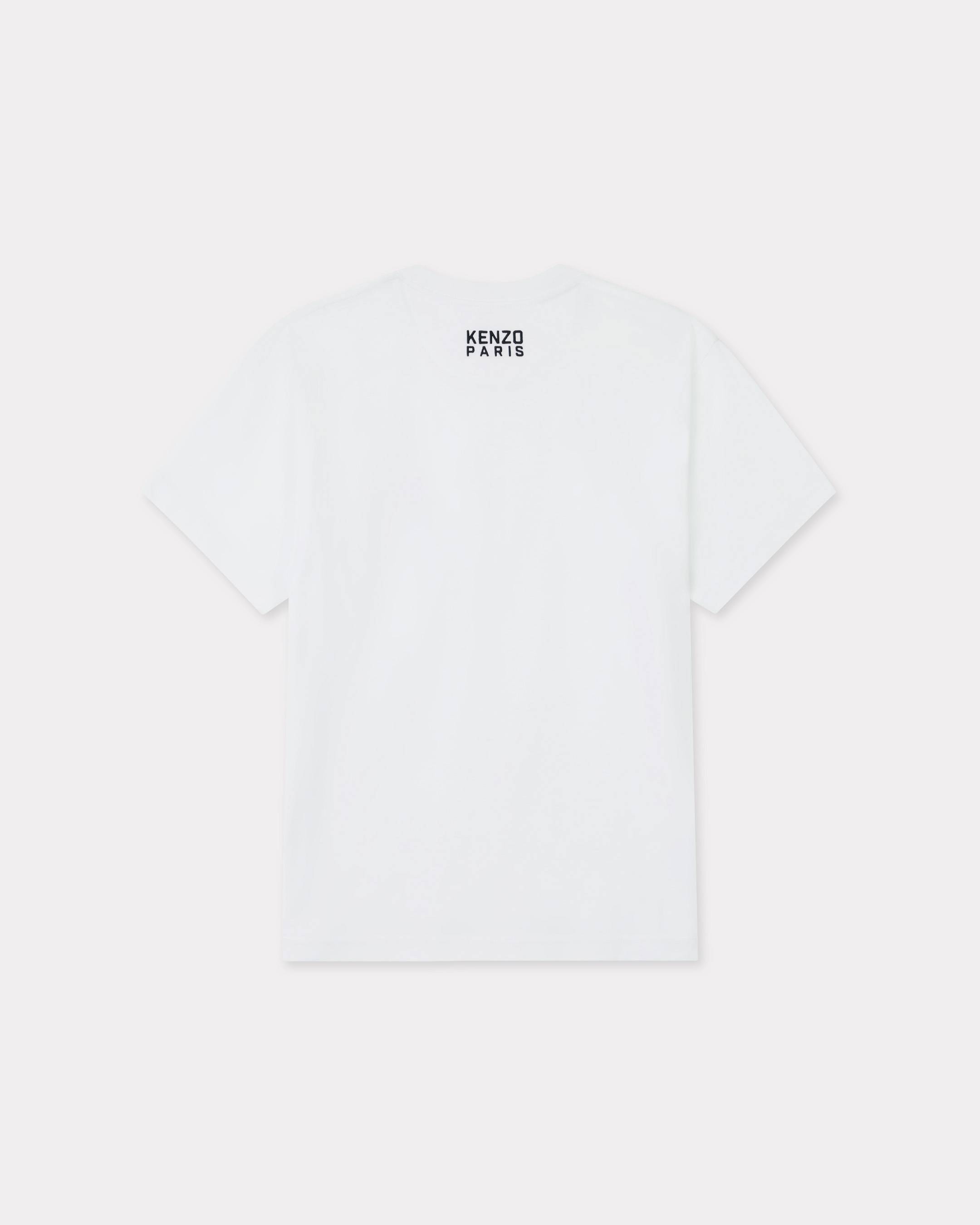 KENZO Happy Tiger' embroidered T-shirt in cotton | Men's | KENZO