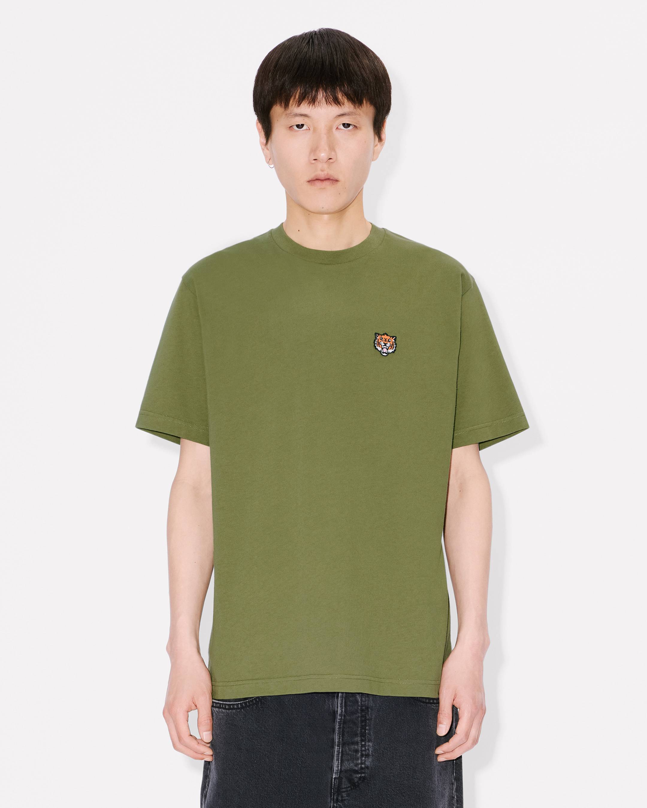 T-shirt ricamata 'KENZO Happy Tiger' di cotone