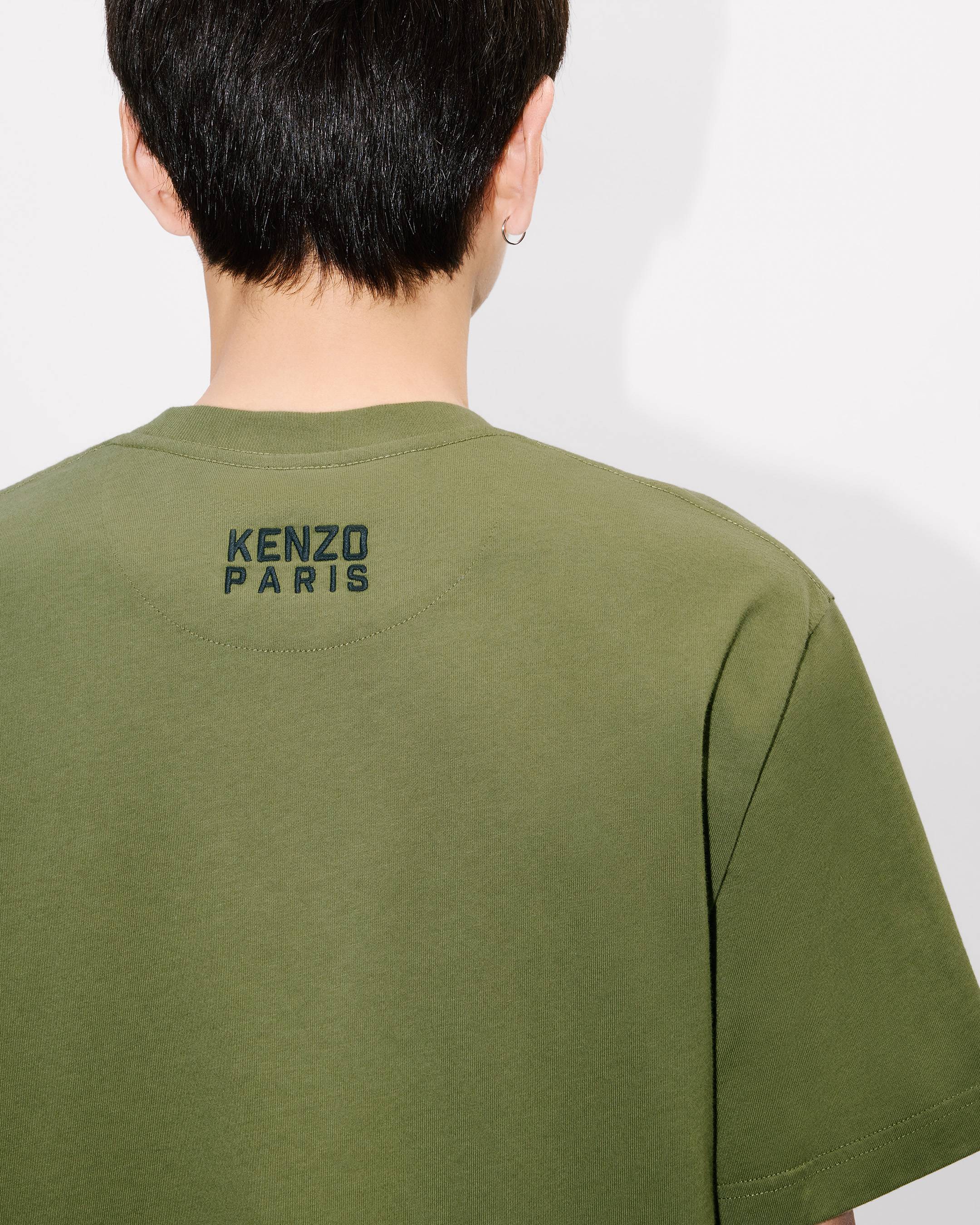 T-shirt ricamata 'KENZO Happy Tiger' di cotone