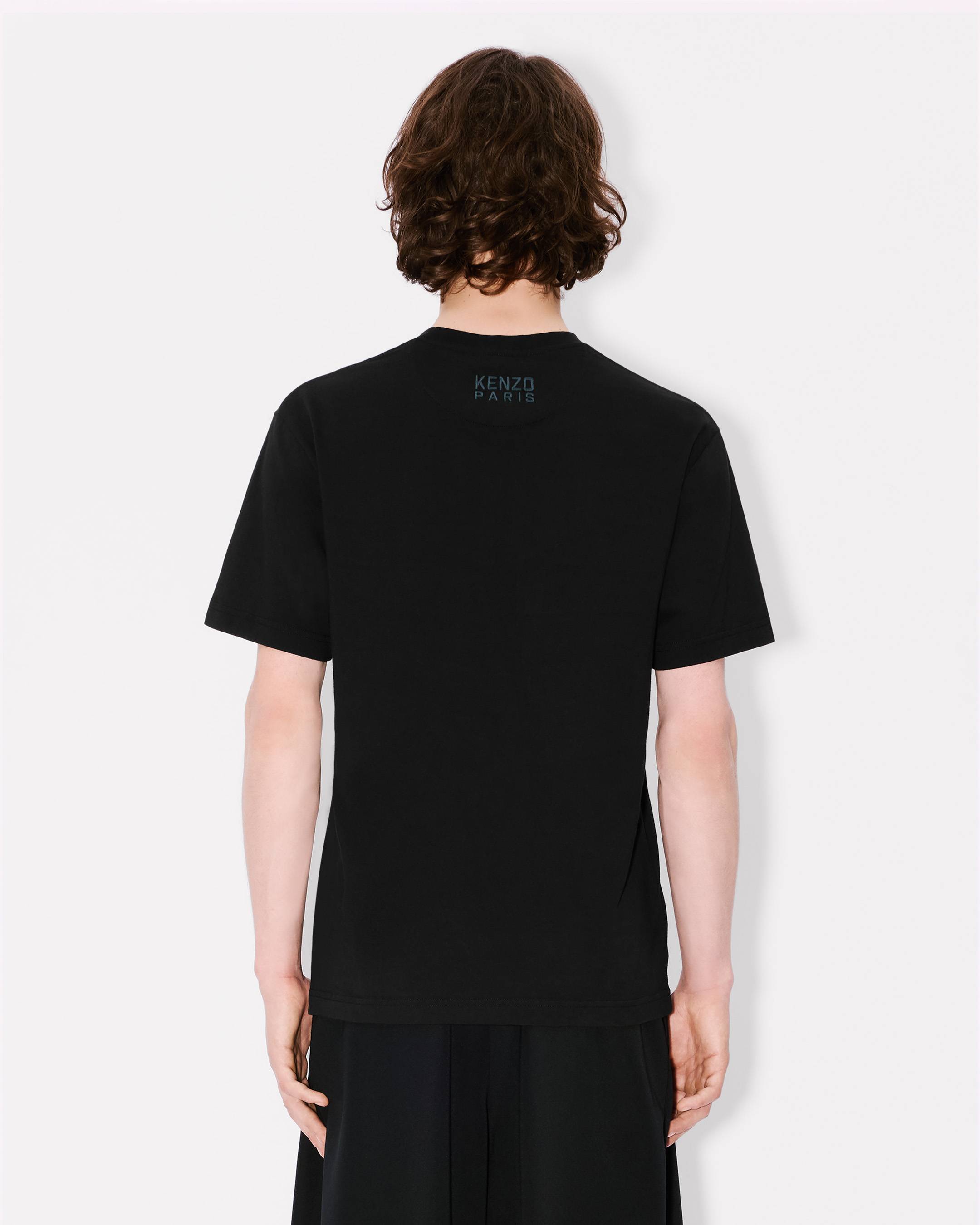 Tシャツ・カットソー KENZO Men T-shirt Black FF55TS5284SG 99J KENZO Pop' embroidered T-shirt in cotton – Rubaiyat