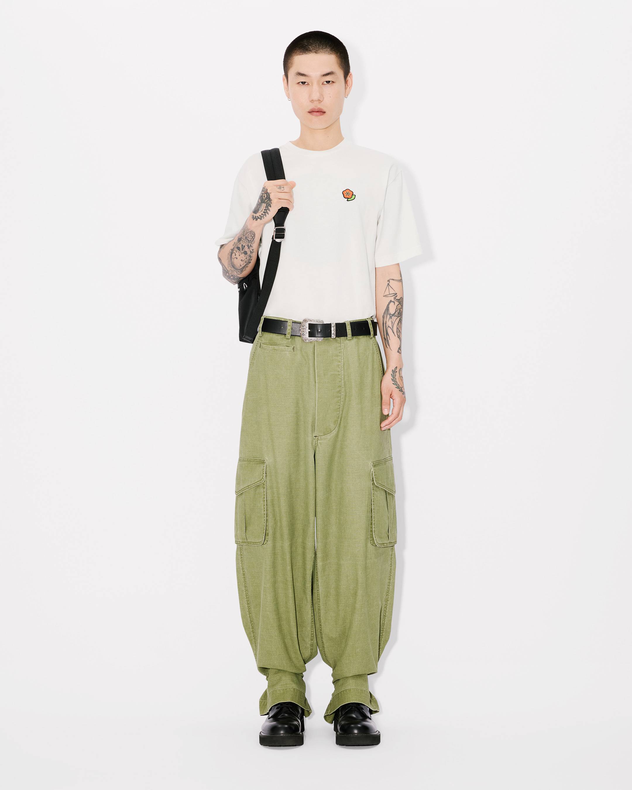 KENZO Pop' embroidered T-shirt in cotton | Men's | KENZO