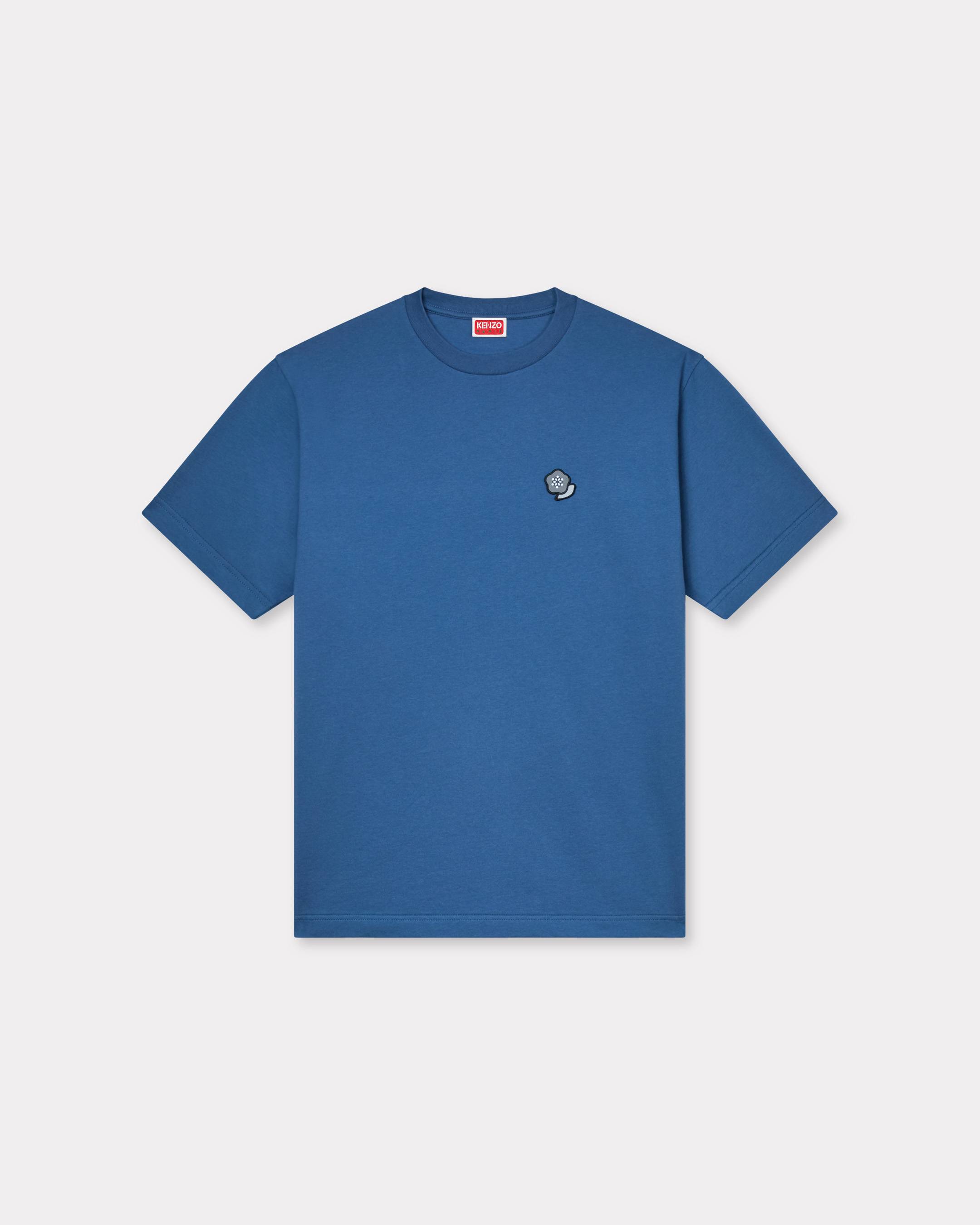 KENZO 'Kenzo Pop' Embroidered T-shirt In Cotton Blue- Mens - Size S