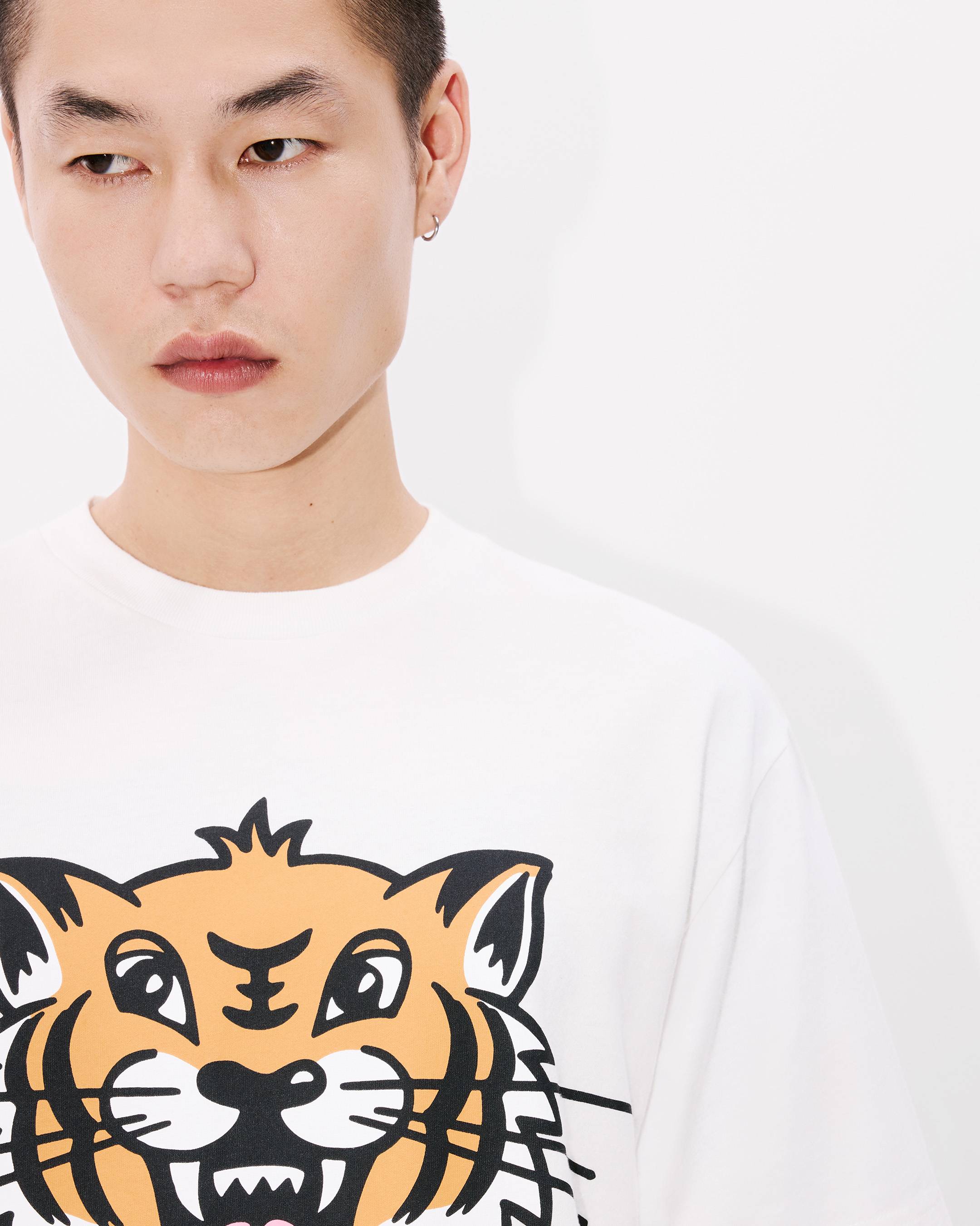 Kenzo Men's Happy Tiger Sweatshirt Beige