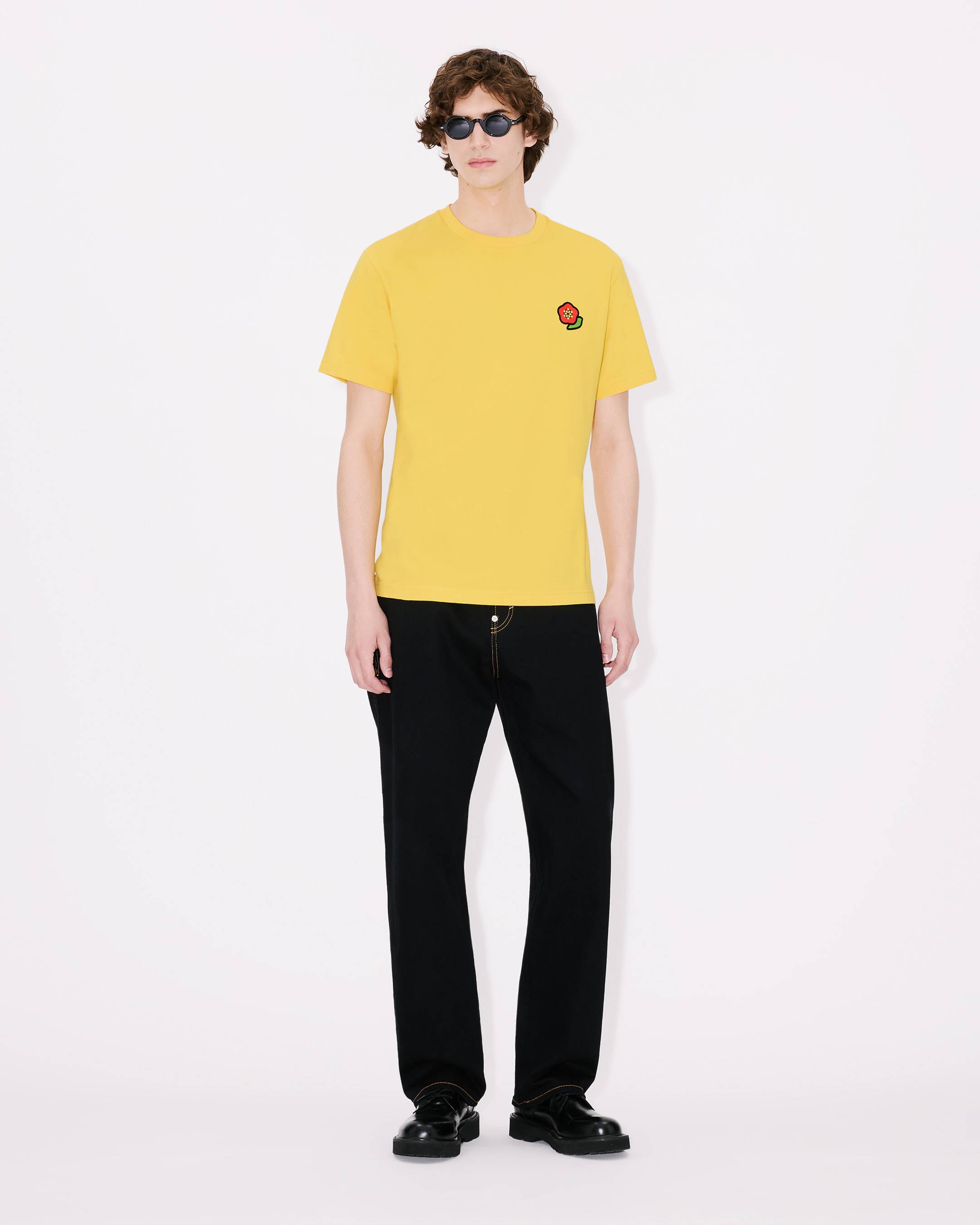 KENZO Pop' embroidered T-shirt with badge effect in cotton
