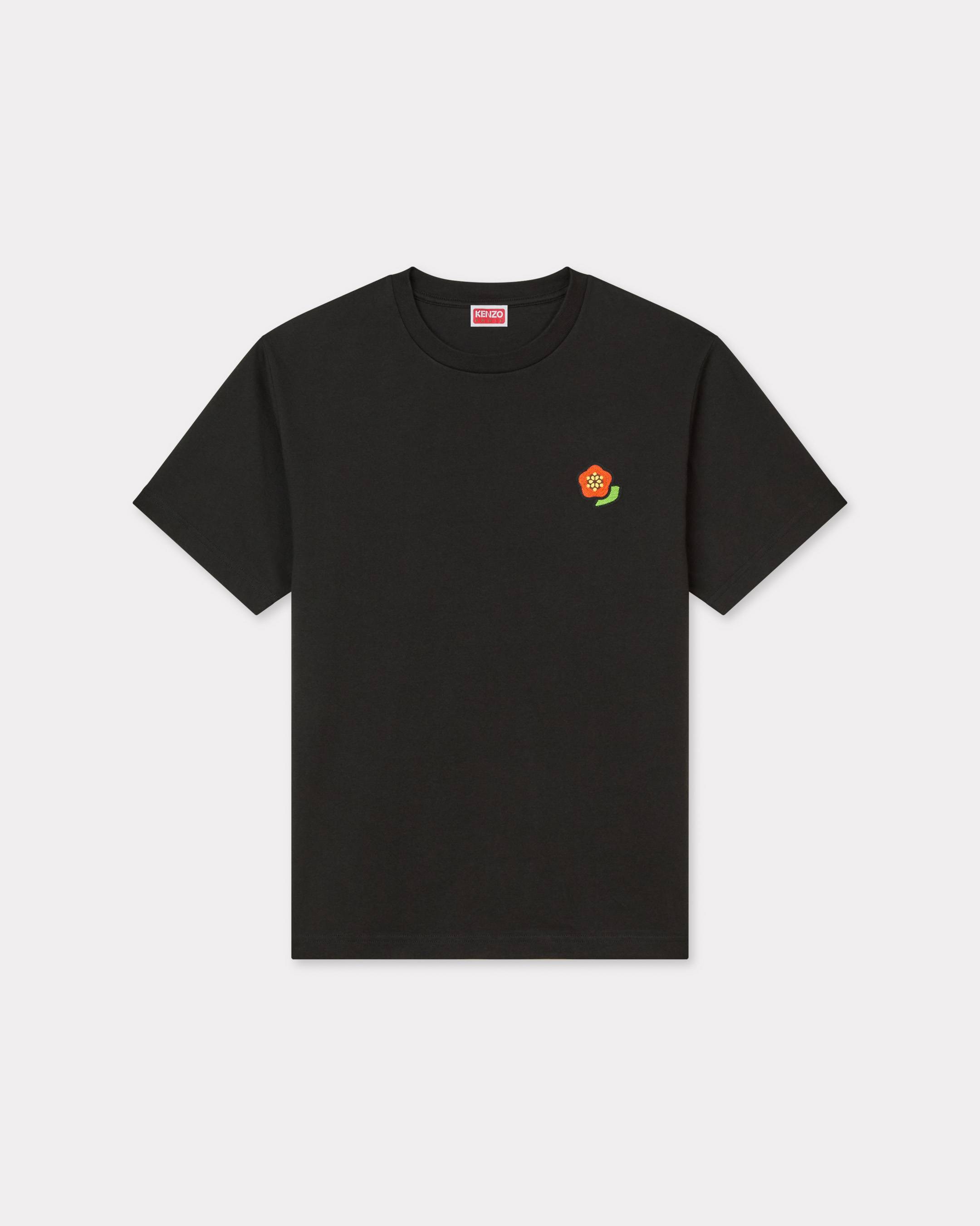 KENZO 'Kenzo Pop' Embroidered T-shirt With Badge Effect In Cotton, Black, - Mens, L