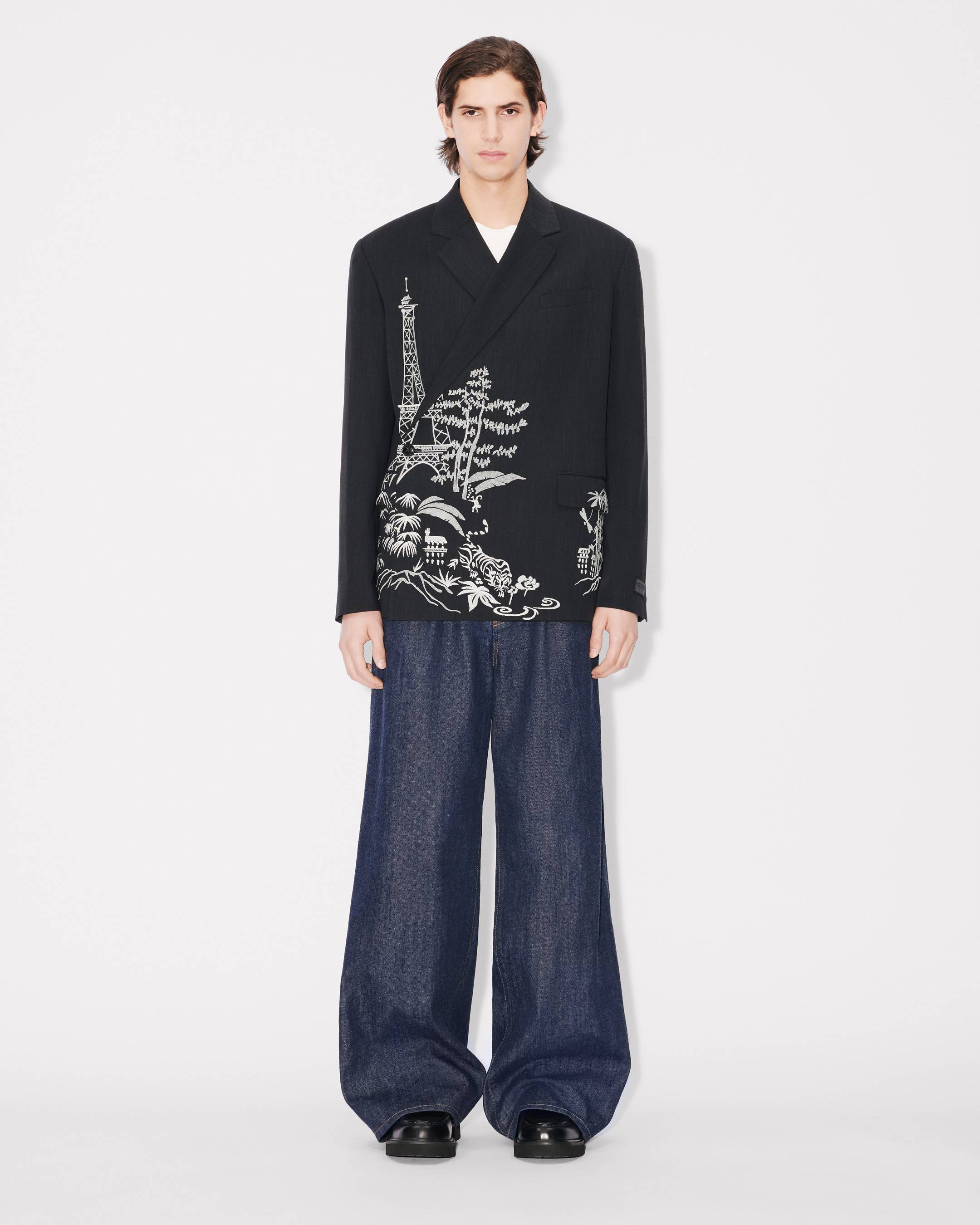 KENZO Paris Jungle' embroidered tailored kimono jacket | Men's | KENZO
