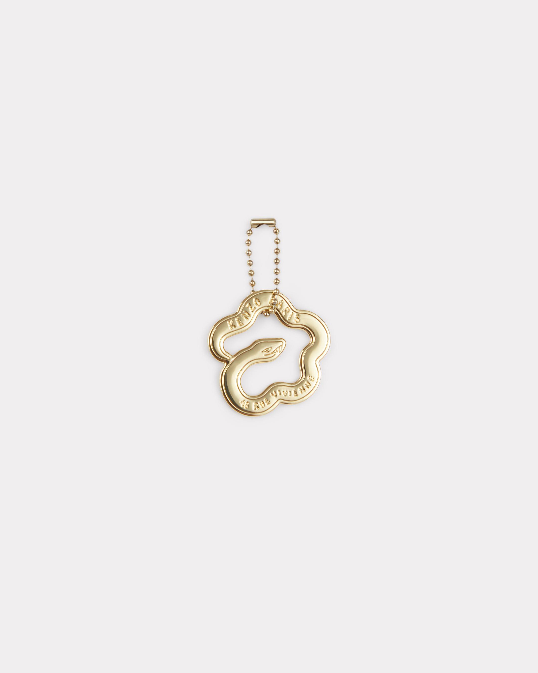 KENZO ' Stamp' Shoe Charm, Man, Gold, Size One, Zamac