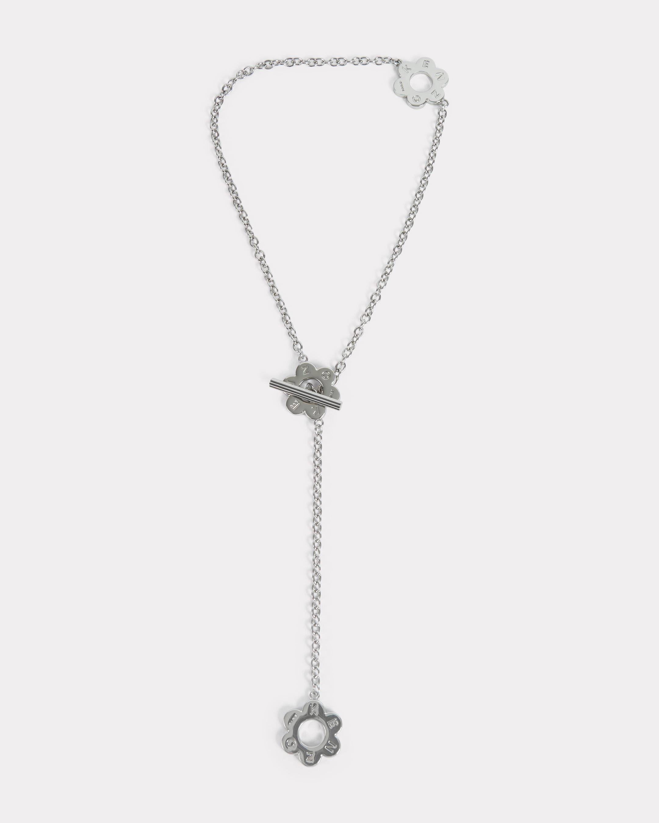 KENZO 'Kenzo Stamp' Necklace, Silver, Womens