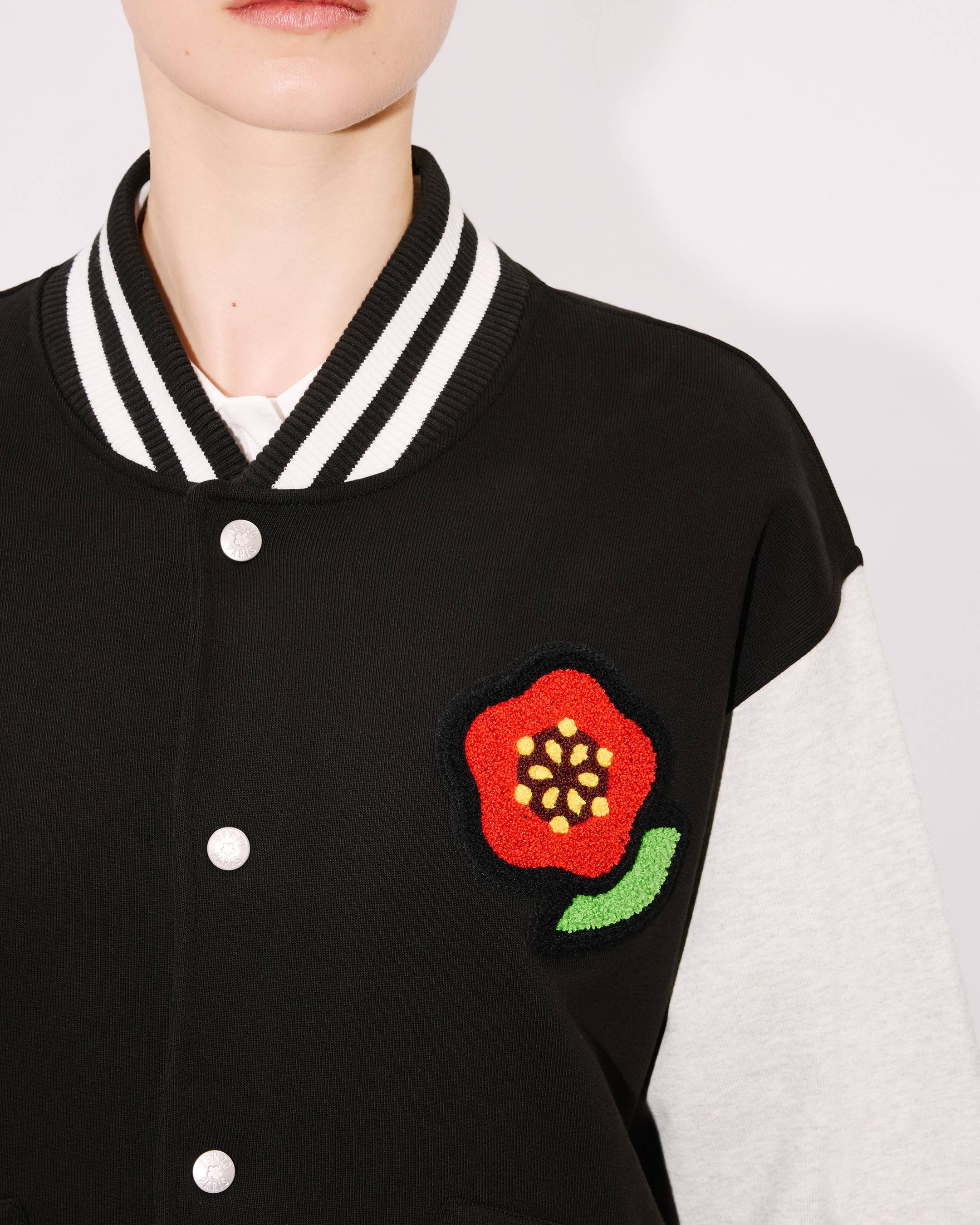 KENZO CLUB 花柄ショートジャケット ネイビー ケンゾー22年クリスマス「ボケフラワー」花柄パファージャケット