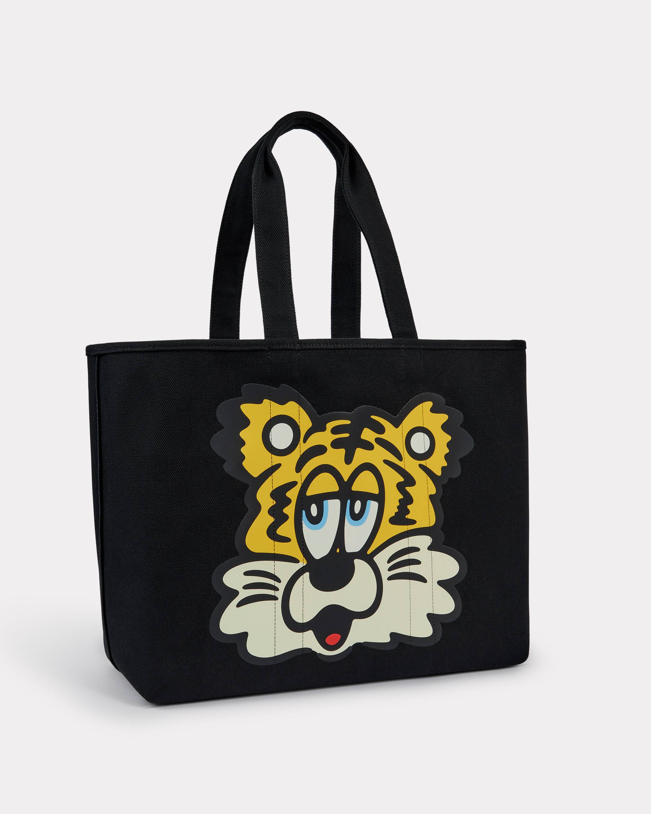 'Kenzo Verdy Market' Reversible Large Tote Bag In Canvas Black Mens - Size One