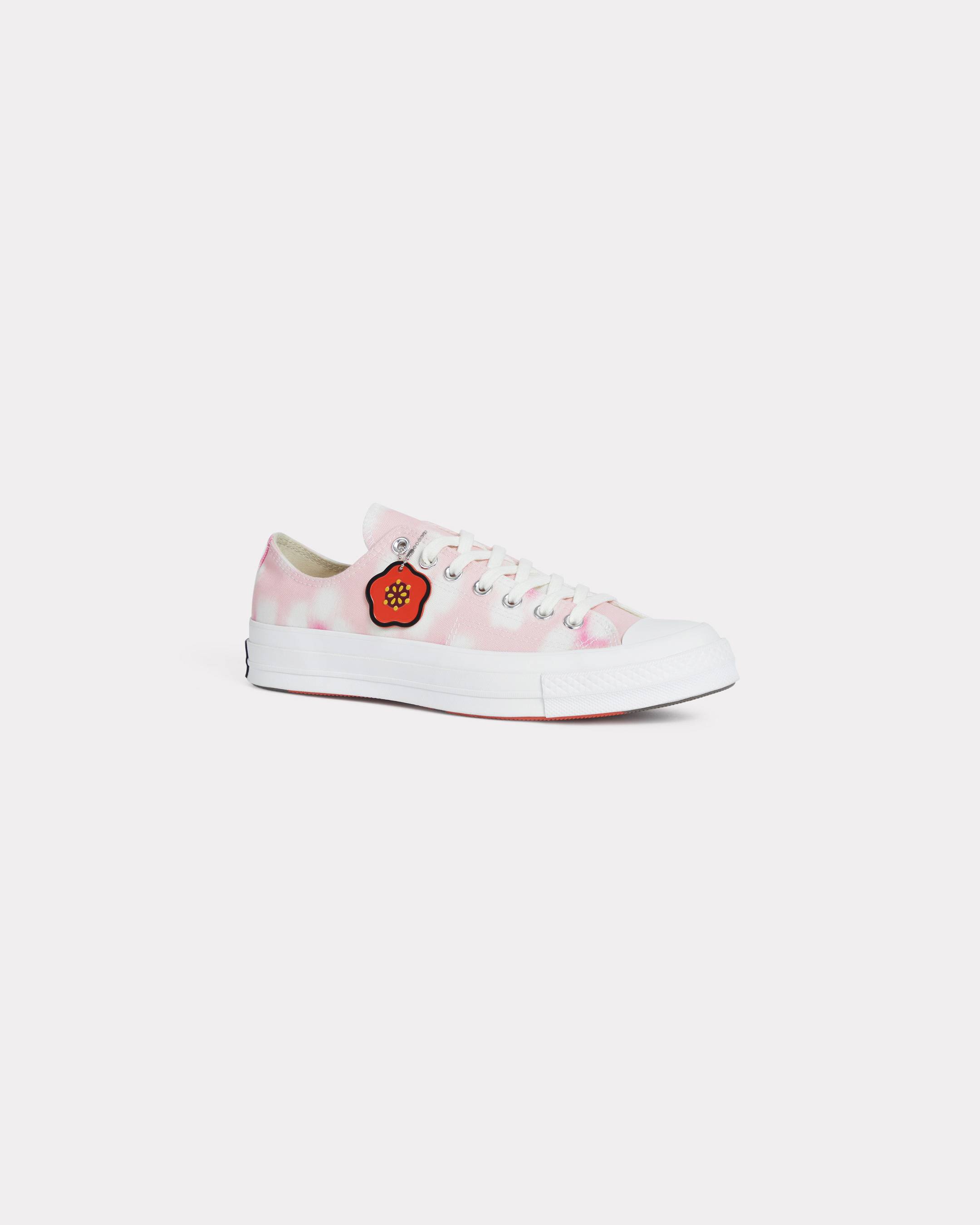 KENZO 'Converse x Kenzo' Low Top Trainers In Canvas For Women Faded Pink Mens - Size 4-5