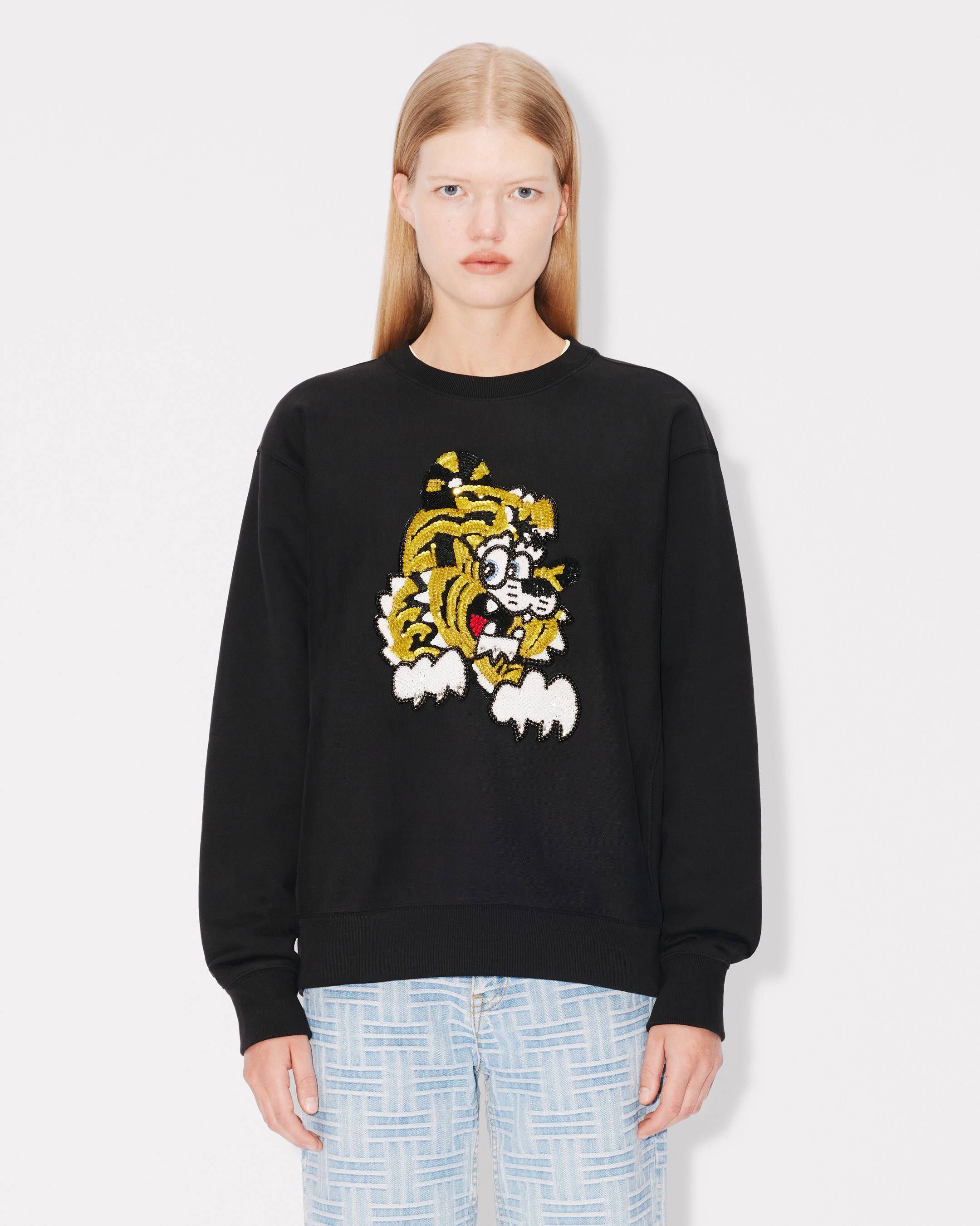 Embroidered Cotton Sweatshirt ★関税込 Cotton sweatshirt with embroidered message | MANGO Bermuda