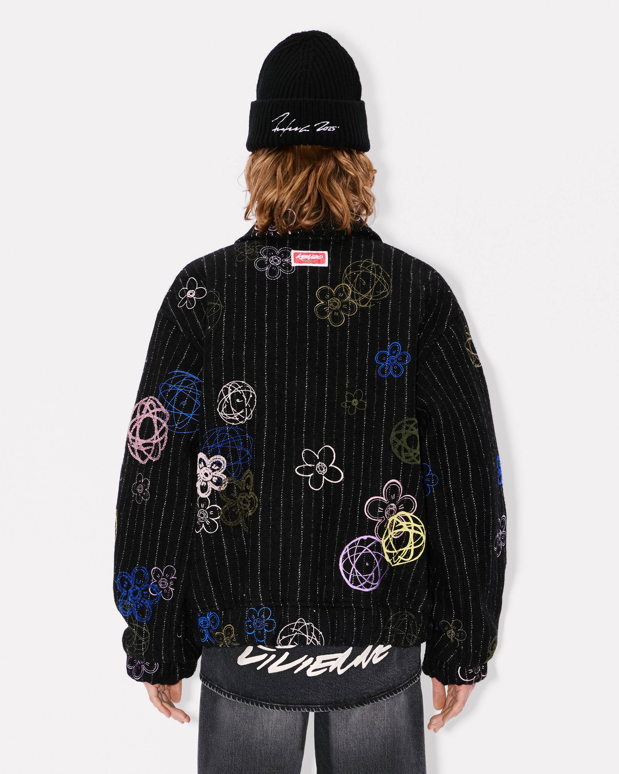 'Kenzo x Futura 2000' bomber in virgin wool