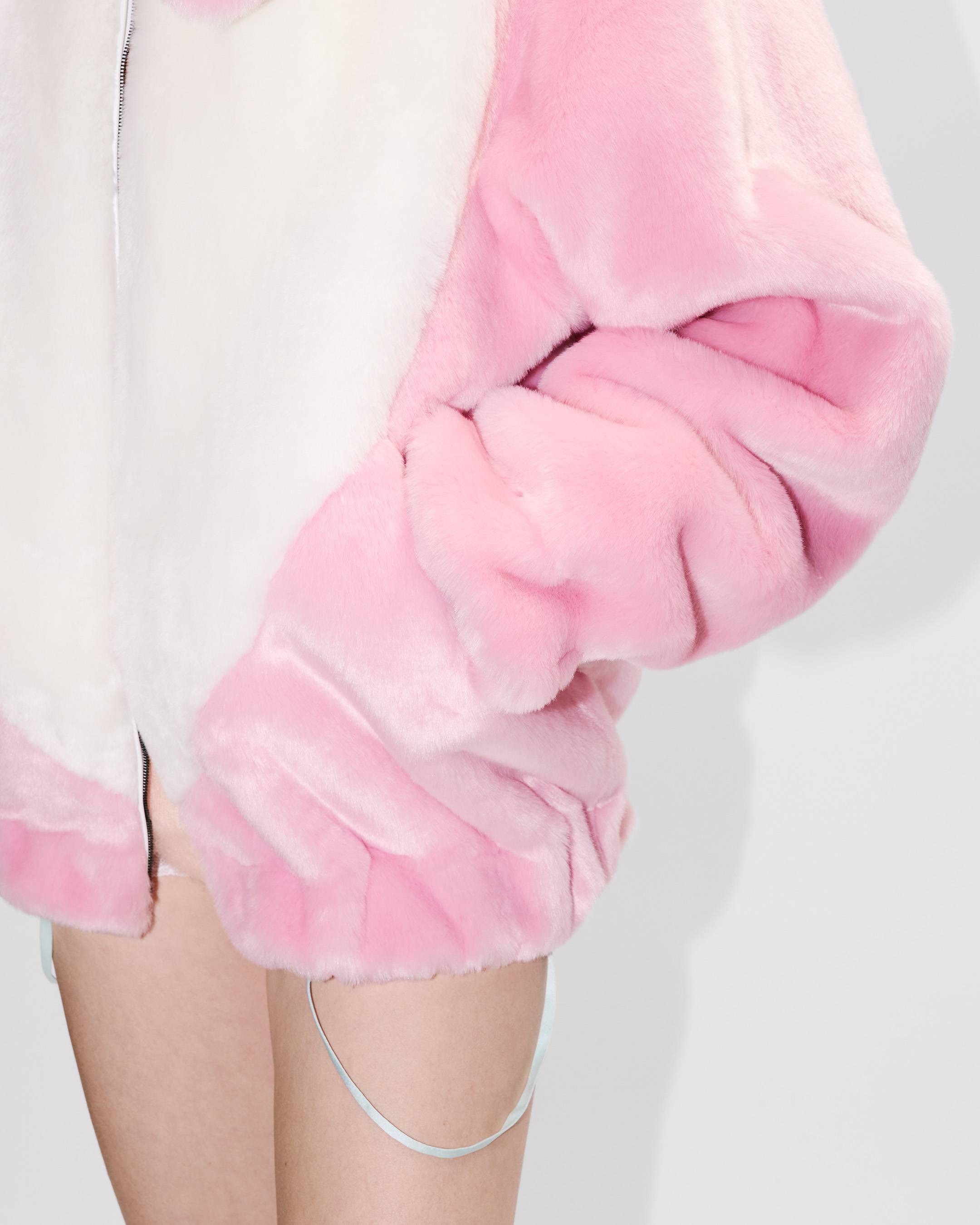 Bunny hooded jacket in fake fur | Women's | KENZO
