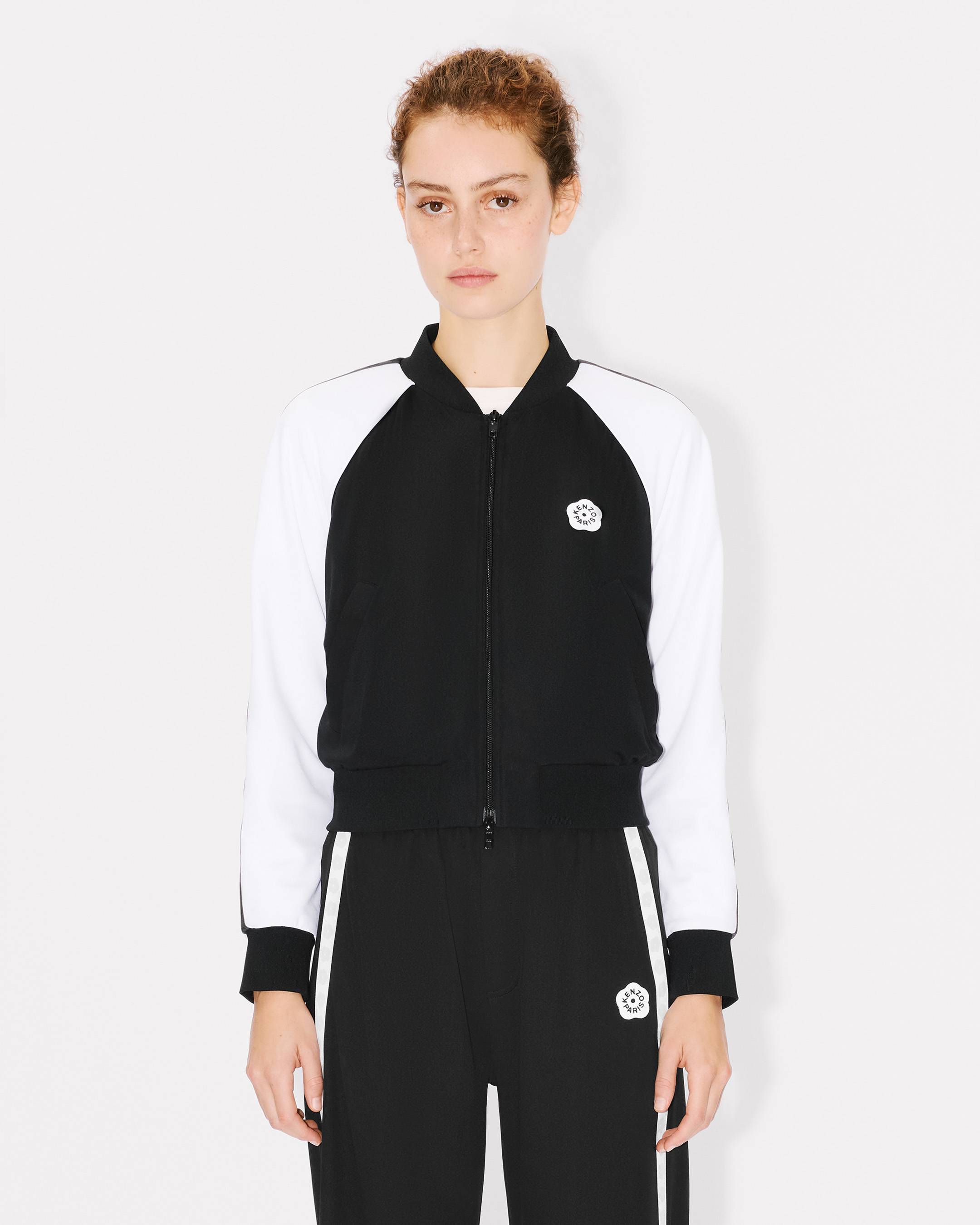 'Boke Flower 2.0' embroidered souvenir jacket