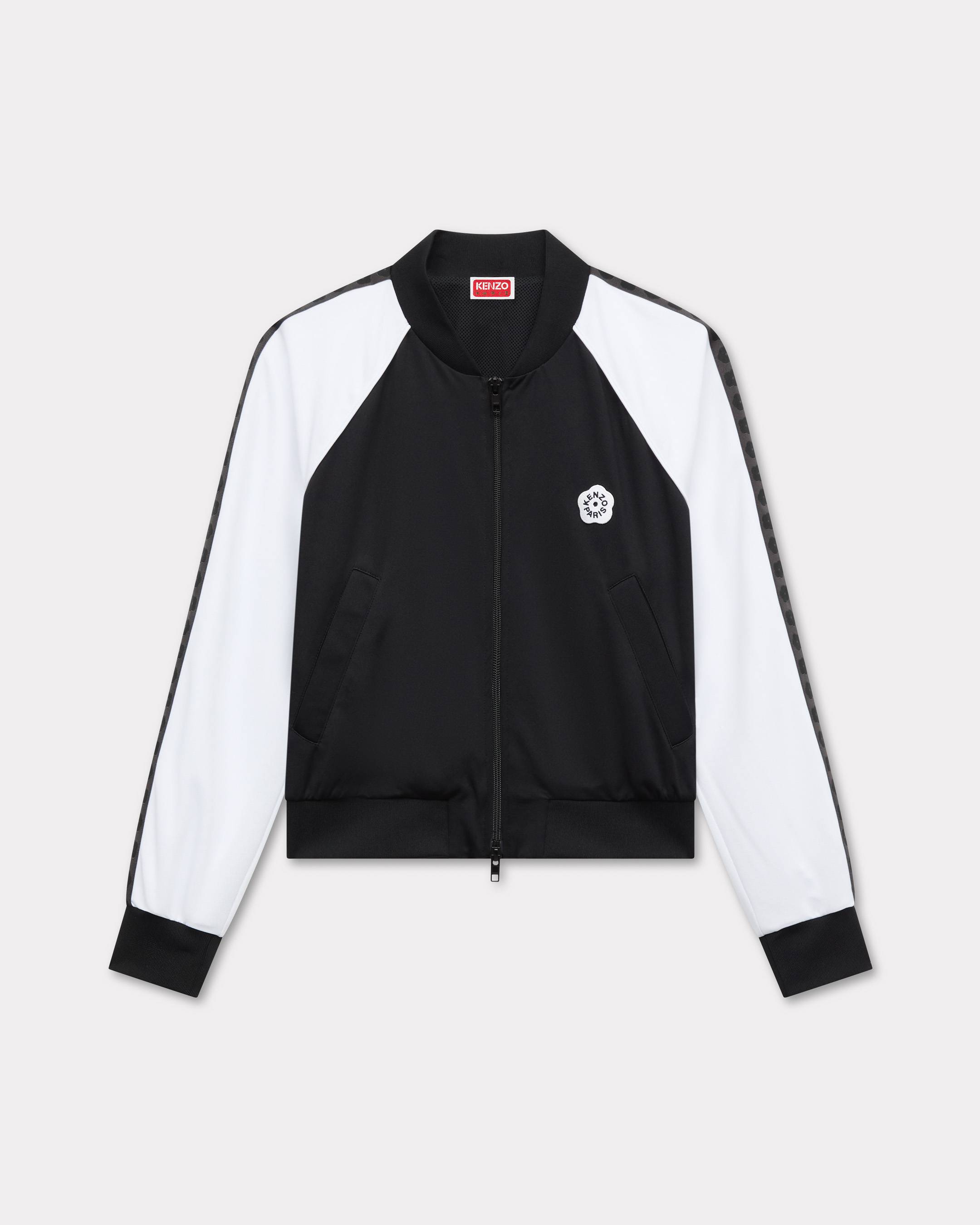KENZO 'Boke Flower 2.0' Embroidered Souvenir Jacket, Woman, Black, Size L, Polyester/elastane