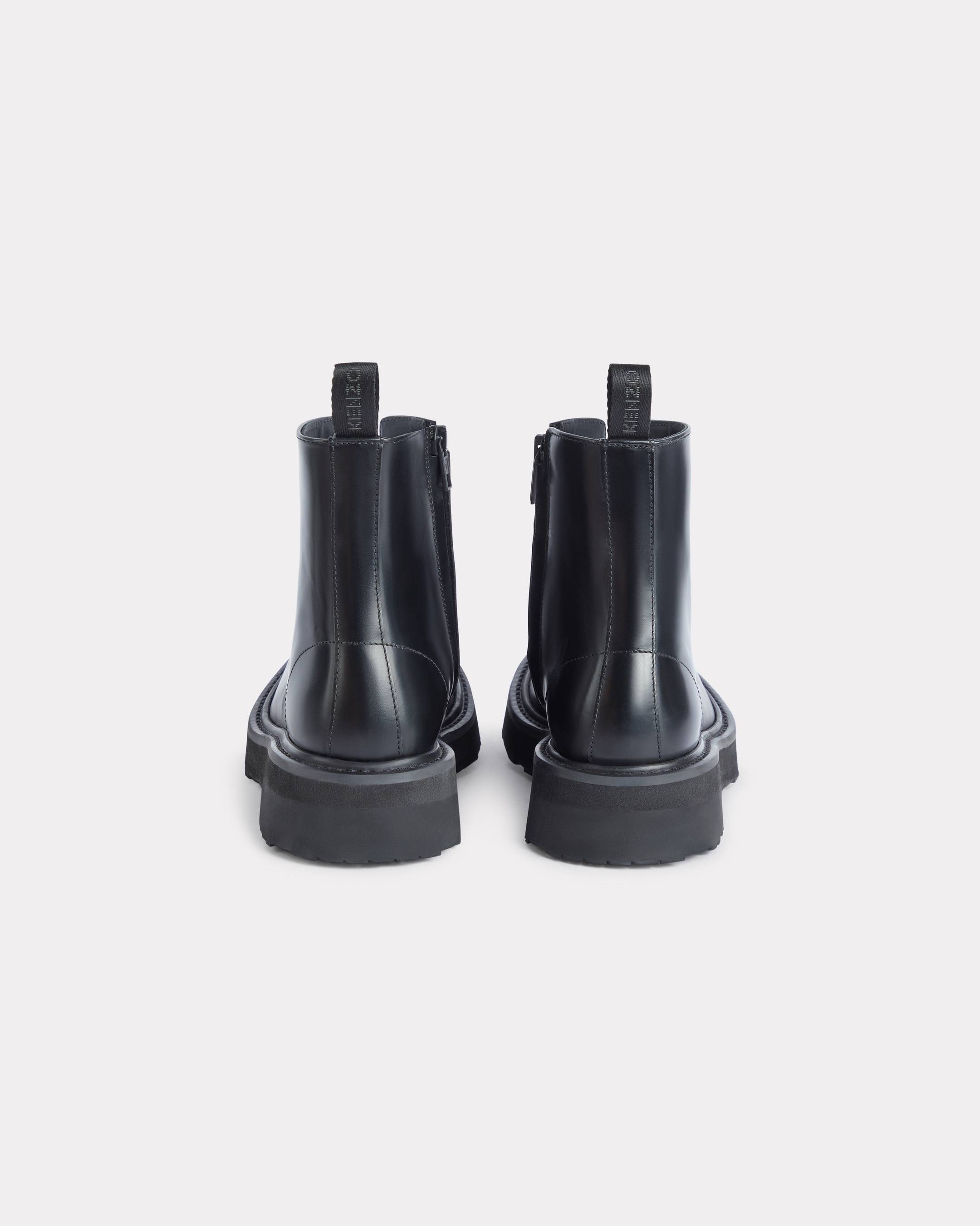Kenzosmileレースアップブーツ KENZOSMILE' レースアップ レザー ブーツ | KENZO