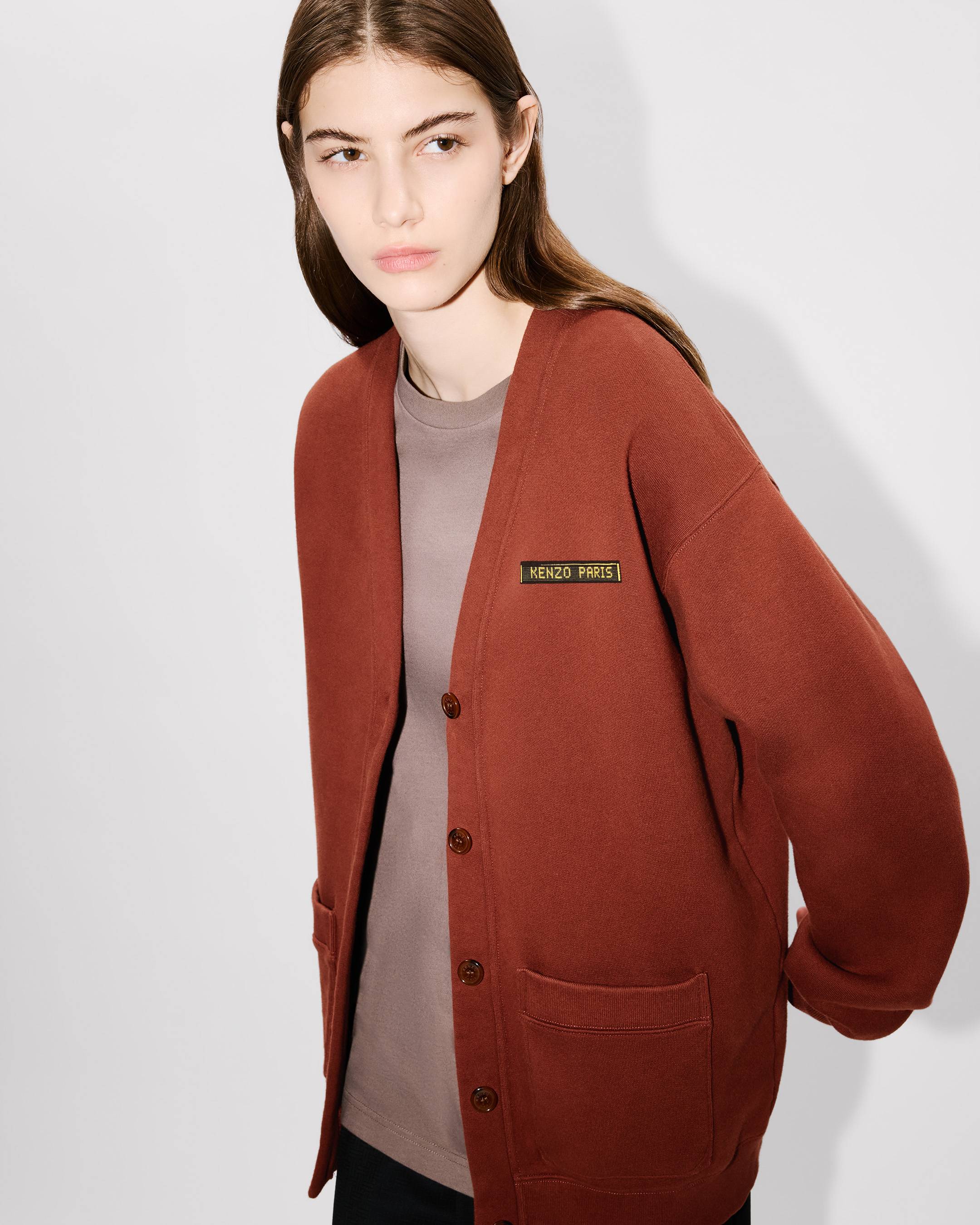 'KENZO City' oversized cardigan in cotton