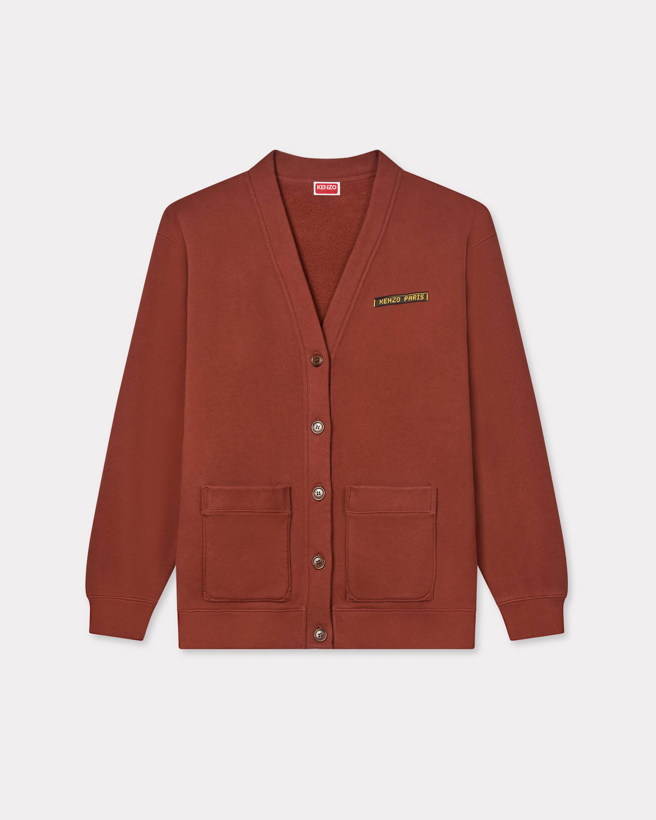 KENZO ' City' Oversized Cardigan , Woman, Paprika, Size M, Cotton