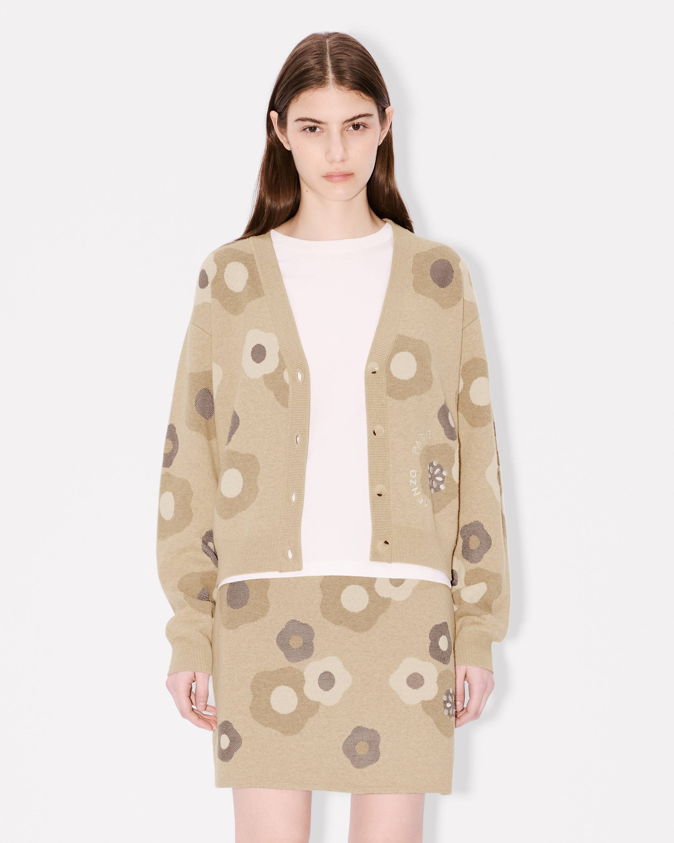 Cardigan in misto lana cotone con ricamo'Hana Dots'