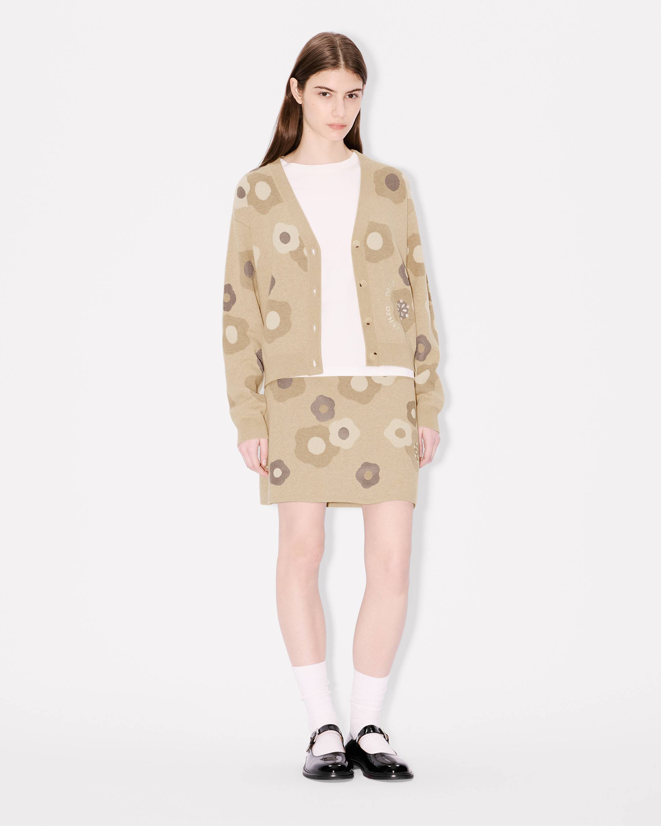 Cardigan in misto lana cotone con ricamo'Hana Dots'