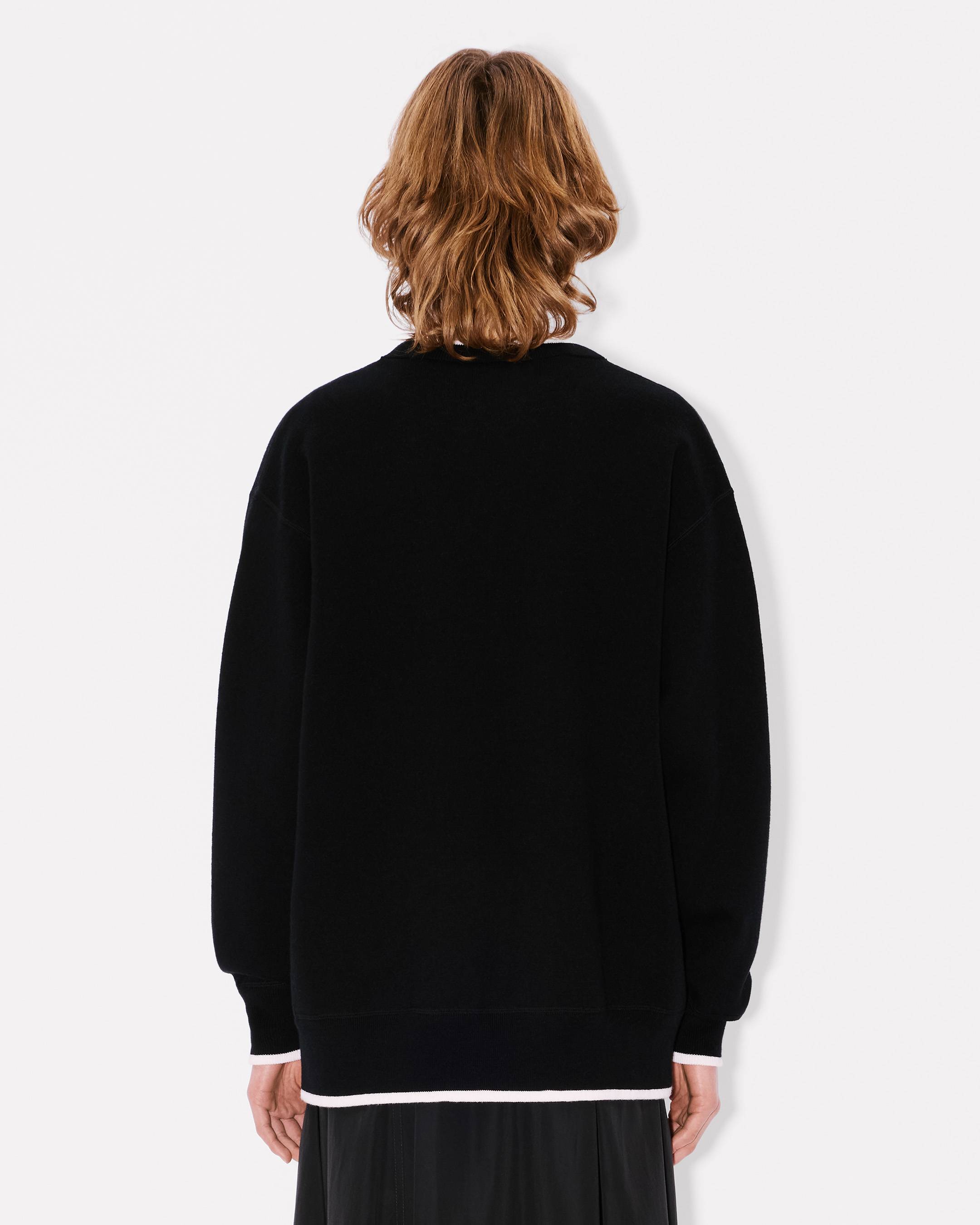 'Boke Flower 2.0' embroidered cardigan in cotton and wool