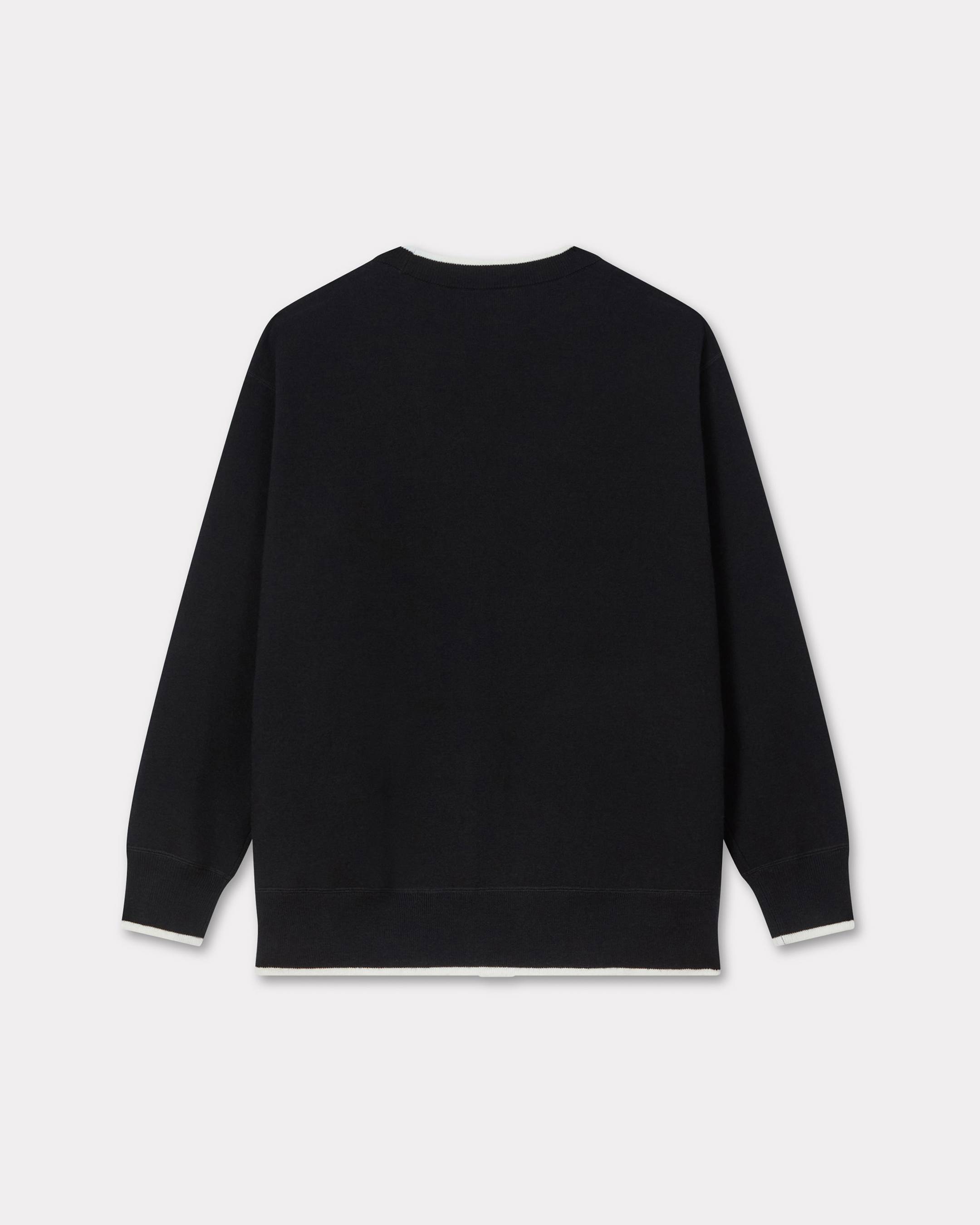'Boke Flower 2.0' embroidered cardigan in cotton and wool