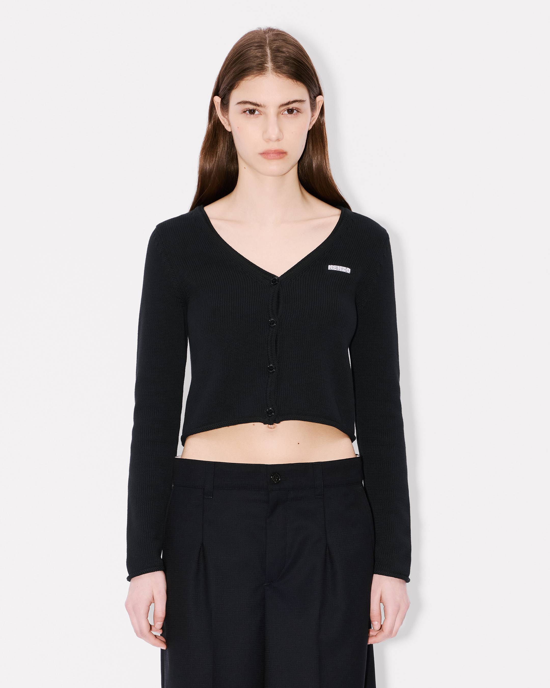 'KENZO City' embroidered cardigan in cotton