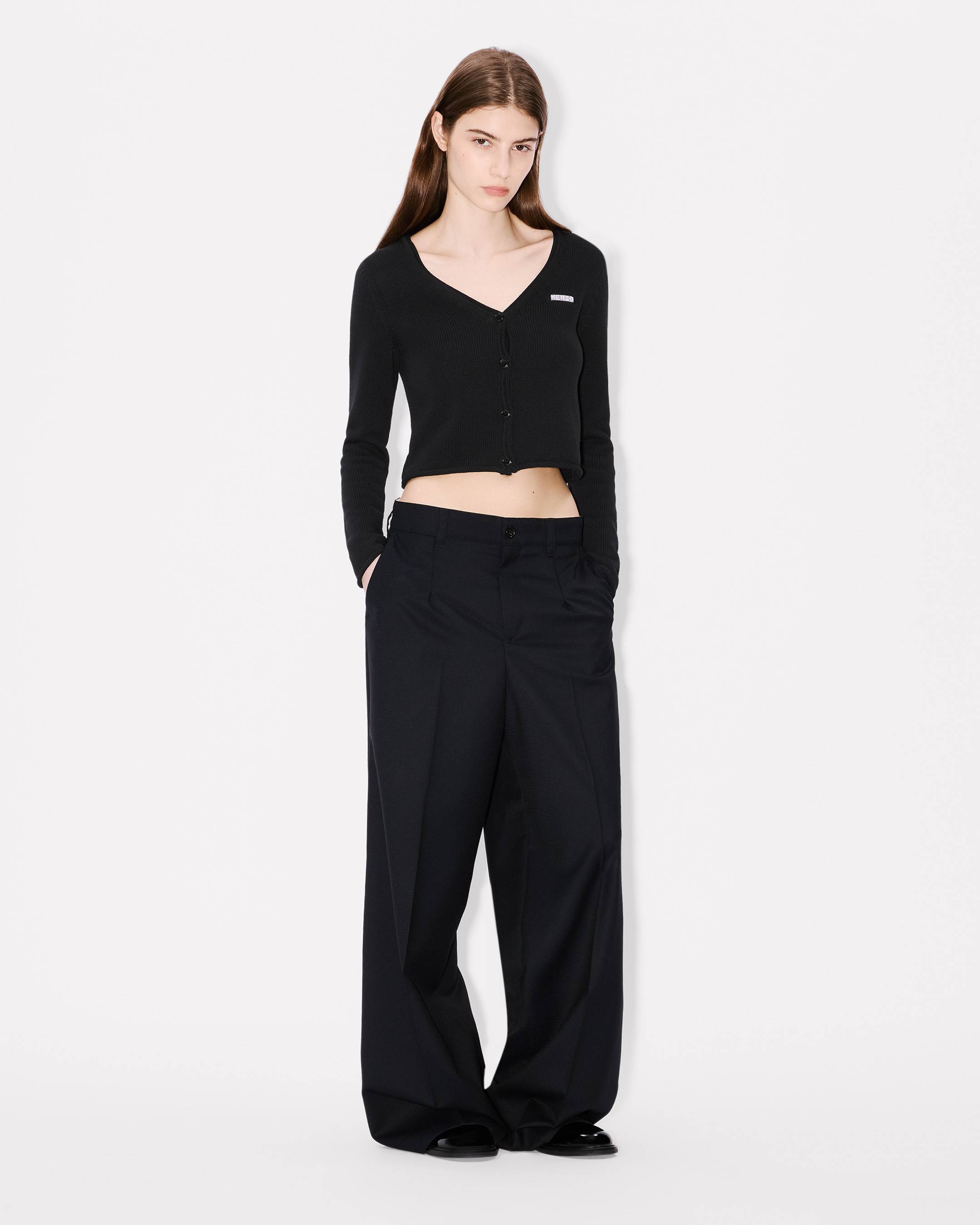 'KENZO City' embroidered cardigan in cotton