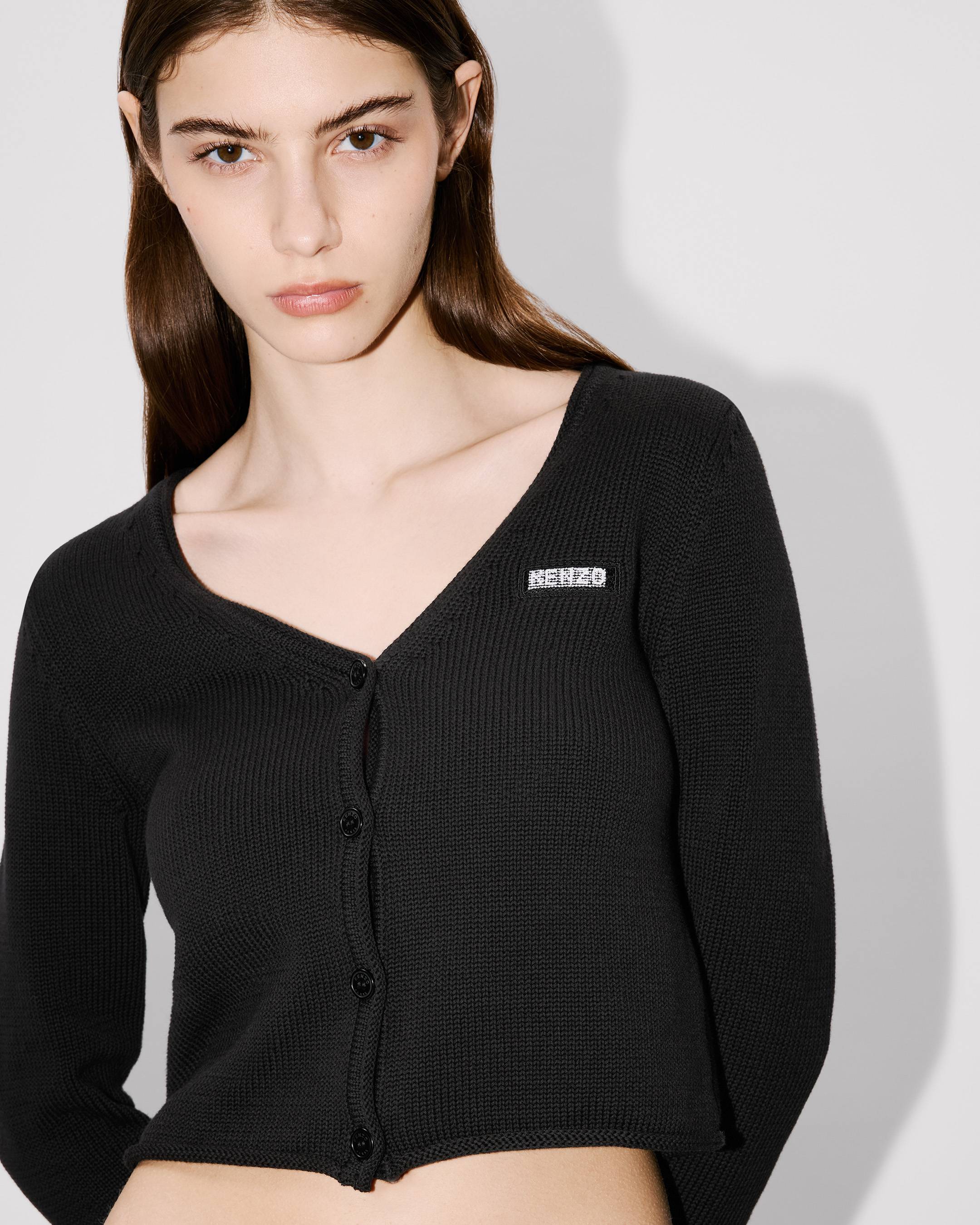 'KENZO City' embroidered cardigan in cotton