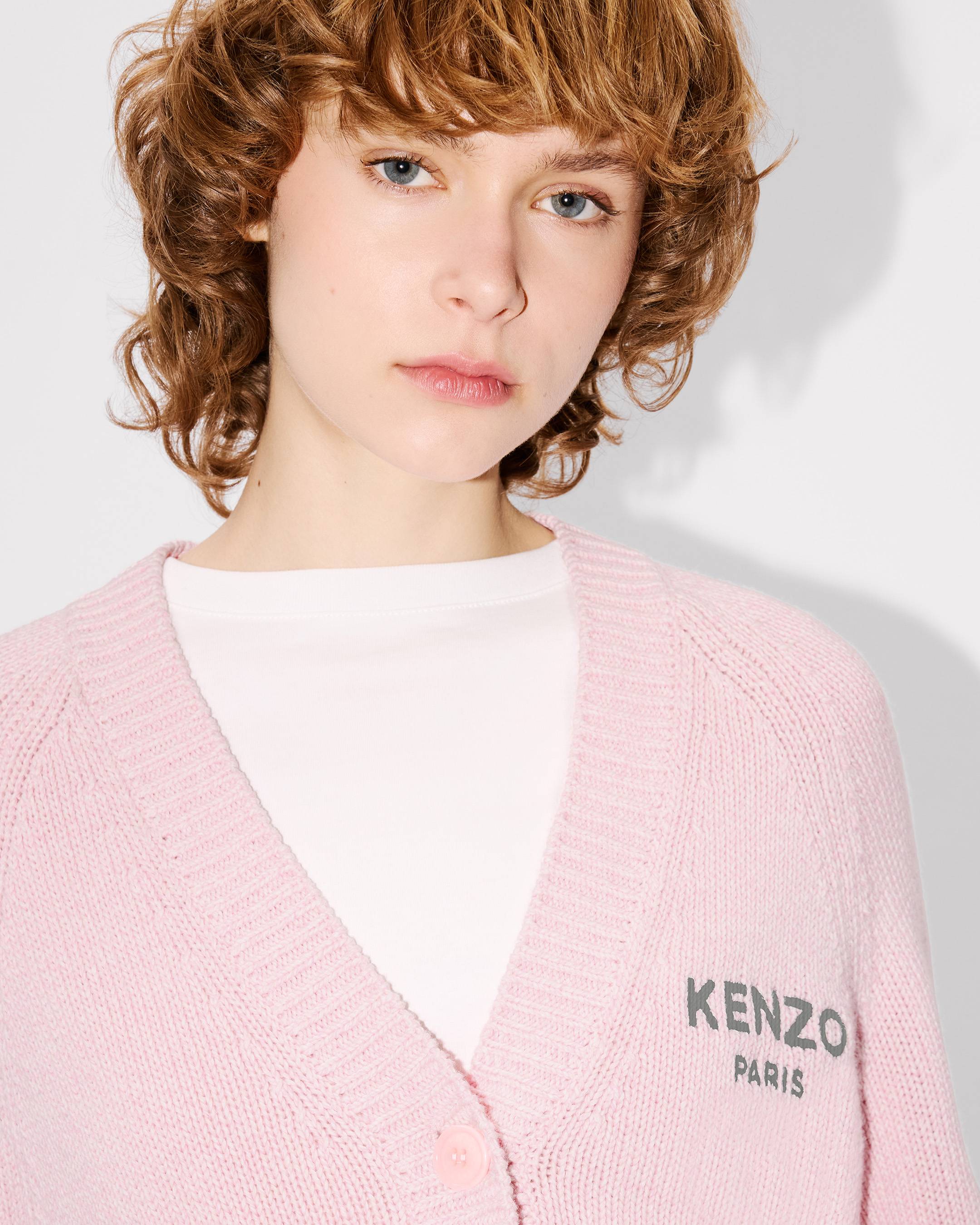 'Boke Flower' cardigan in cotton wool