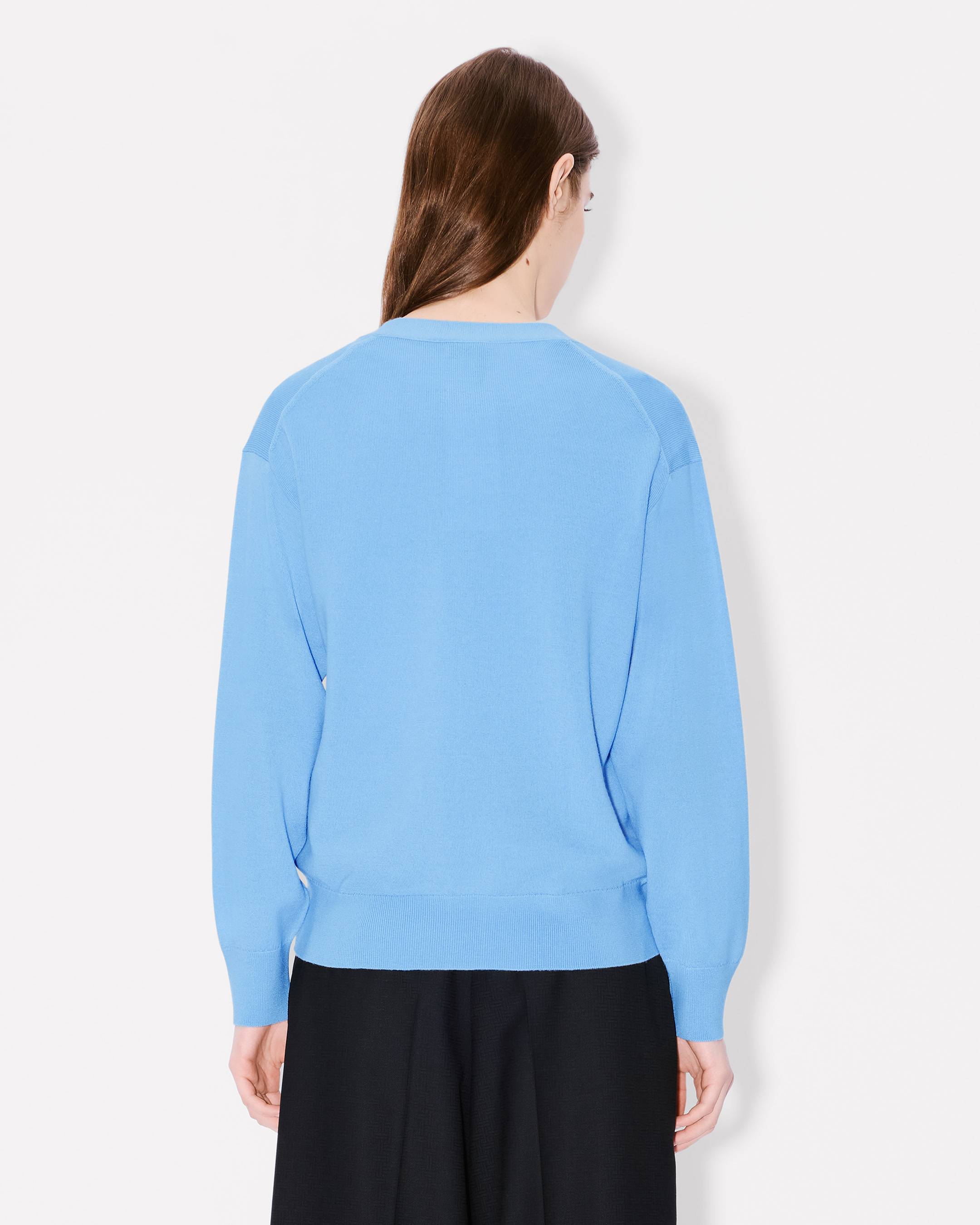'Boke Flower' embroidered cardigan in Merino wool