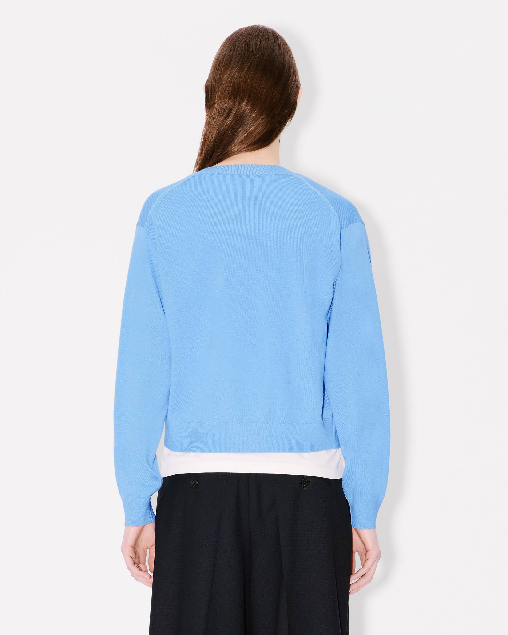 'Boke Flower' embroidered cardigan in Merino wool