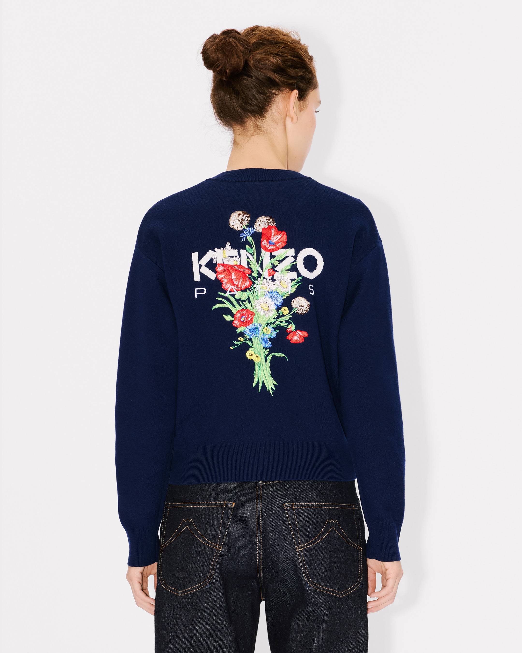 'KENZO Archive Bouquet' embroidered cardigan cotton wool