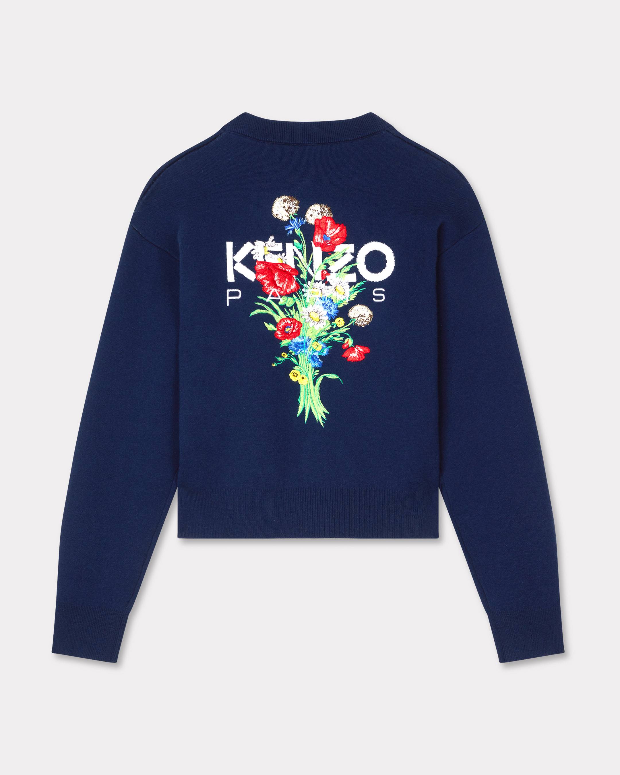 'KENZO Archive Bouquet' embroidered cardigan cotton wool