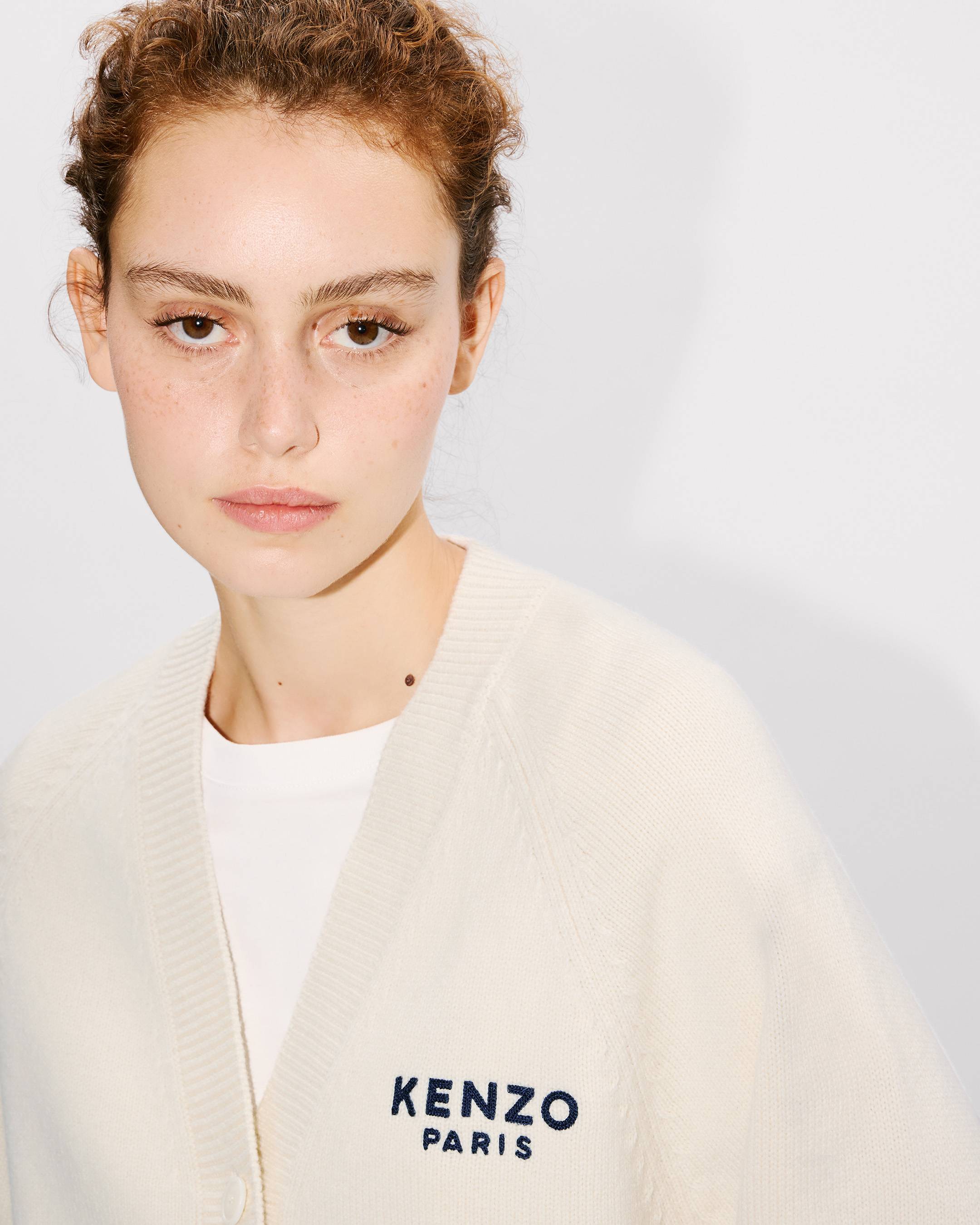 Boke Flower' embroidered cardigan wool