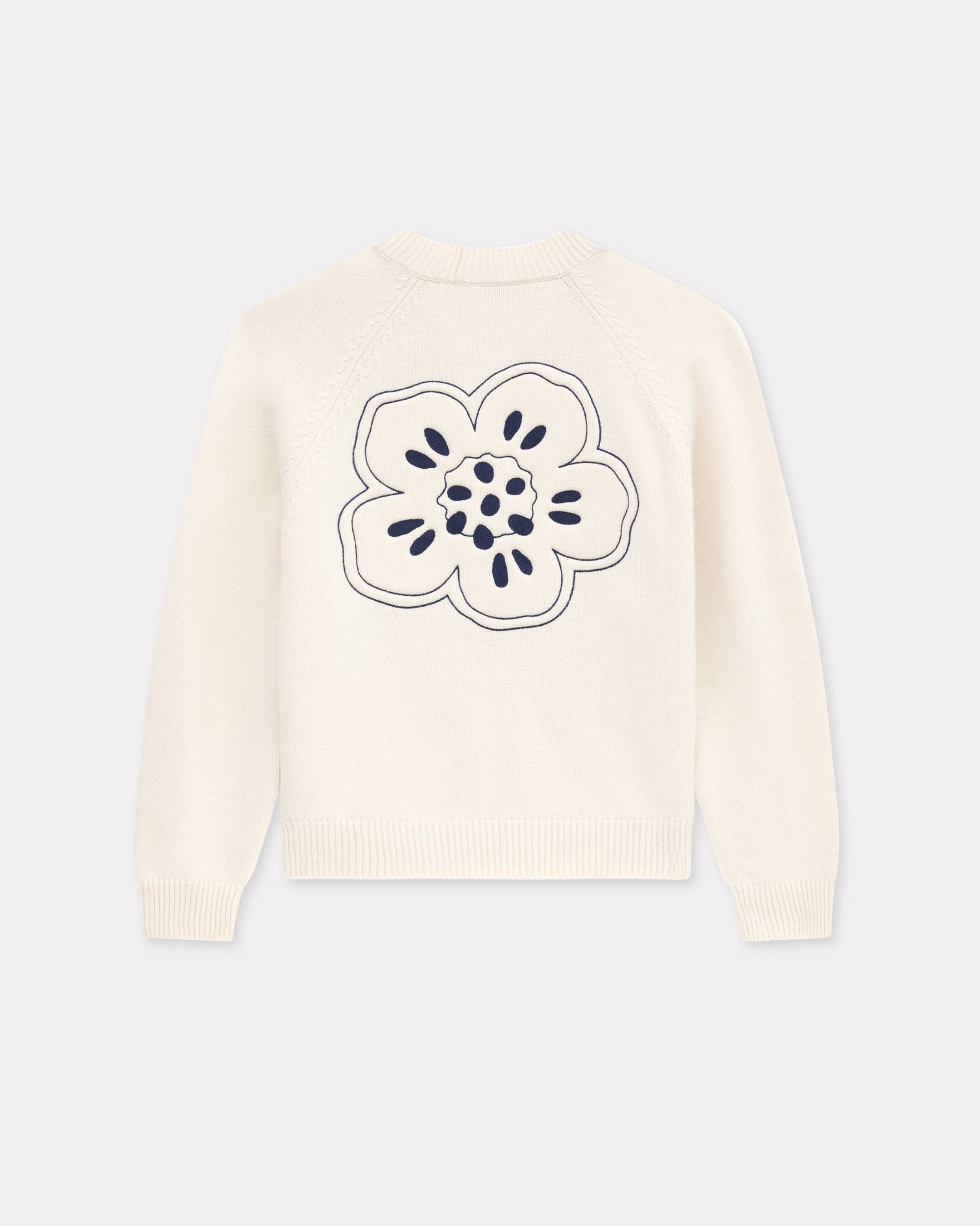 'Boke Flower' embroidered cardigan in wool