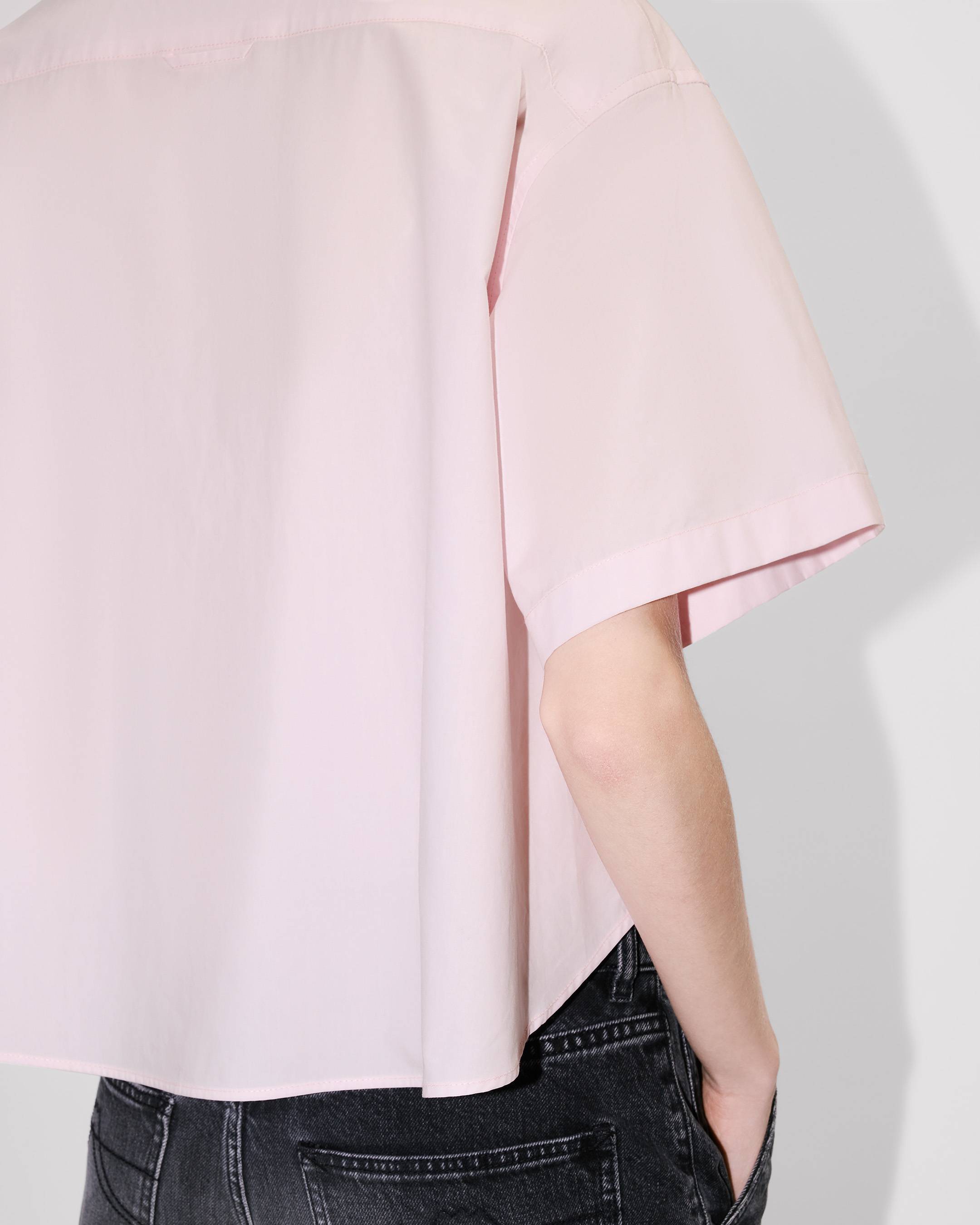 'Boke Flower 2.0' short dropped shoulders shirt in cotton poplin
