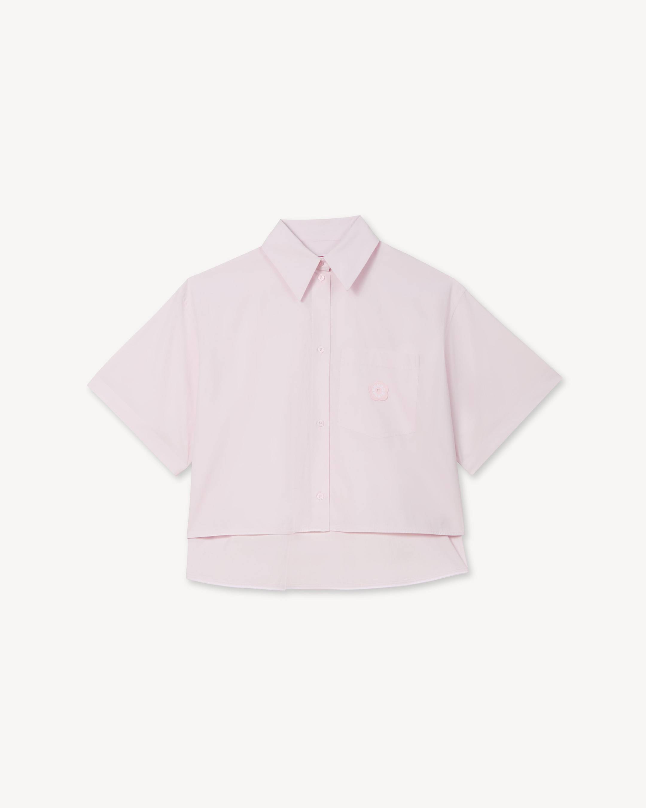 Boke Flower 2.0' short dropped shoulders shirt in cotton poplin