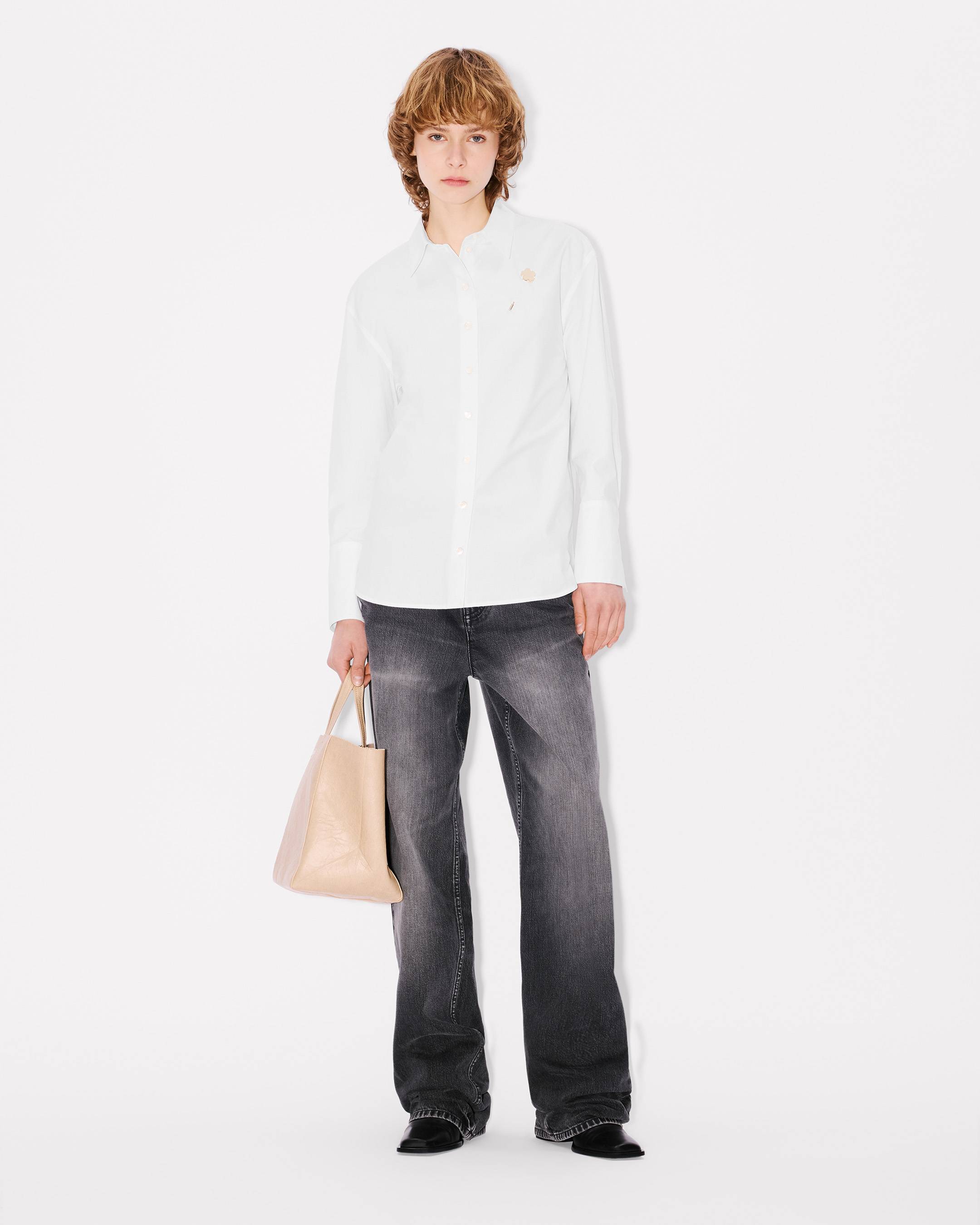 Boke Flower' pin shirt in cotton poplin | Women's | KENZO