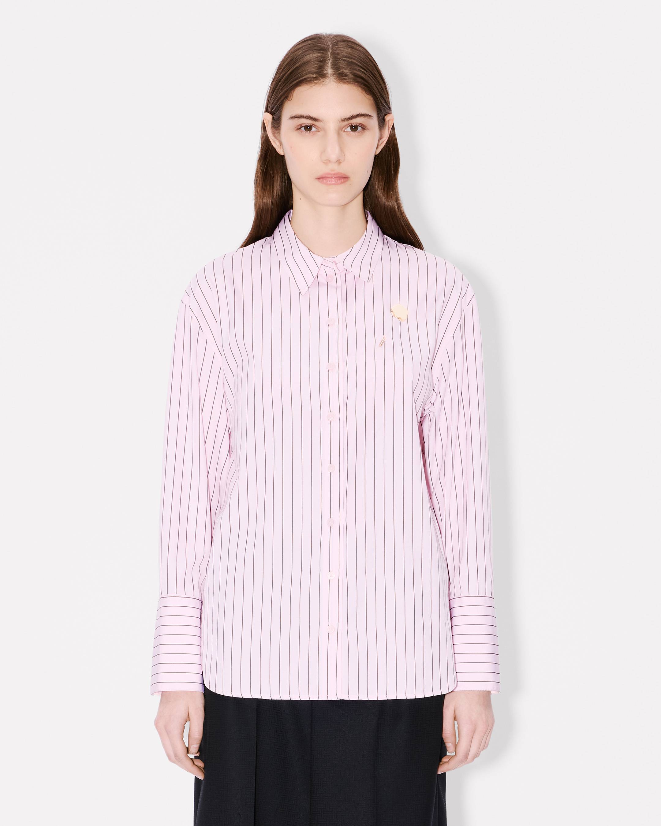'Boke Flower' pin shirt in cotton poplin