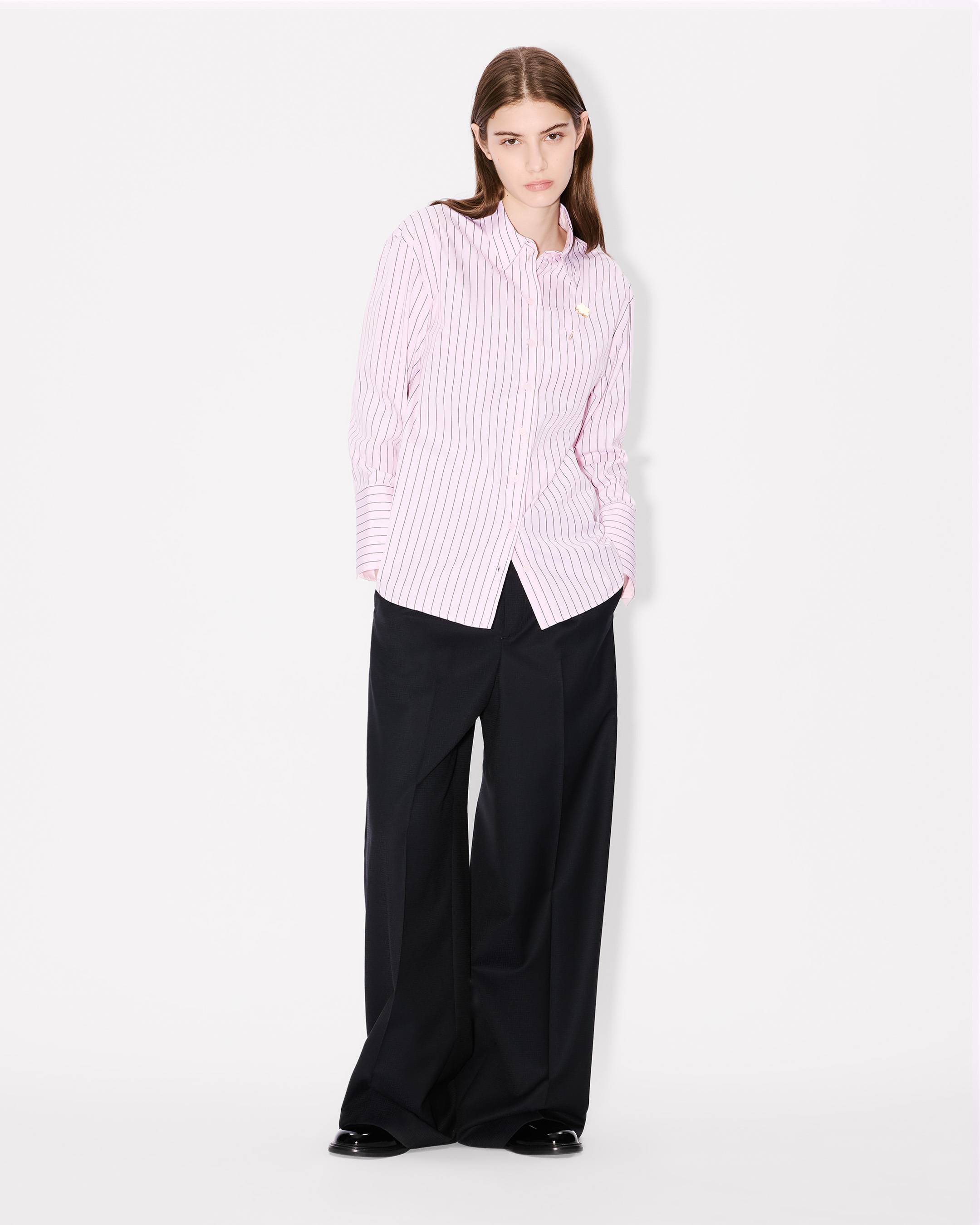 'Boke Flower' pin shirt in cotton poplin