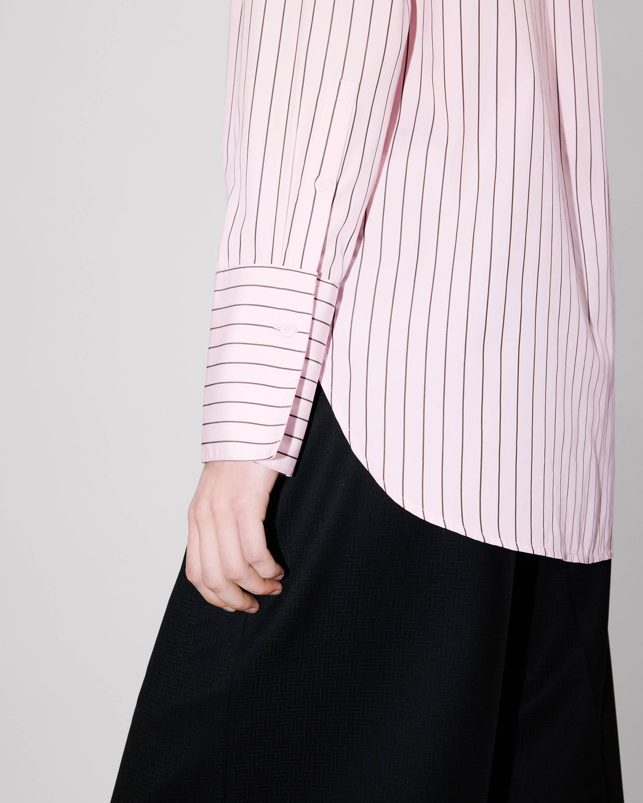 'Boke Flower' pin shirt in cotton poplin