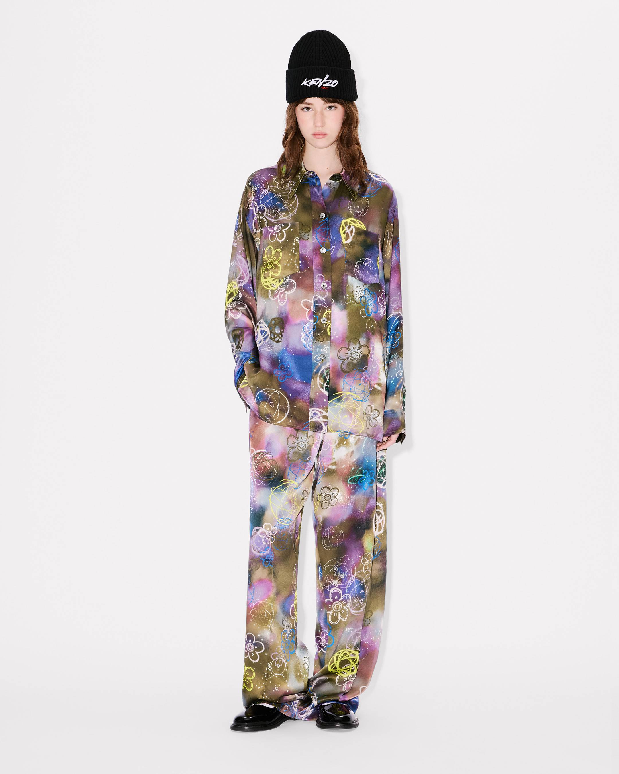 'Kenzo x Futura 2000' workwear shirt in silk