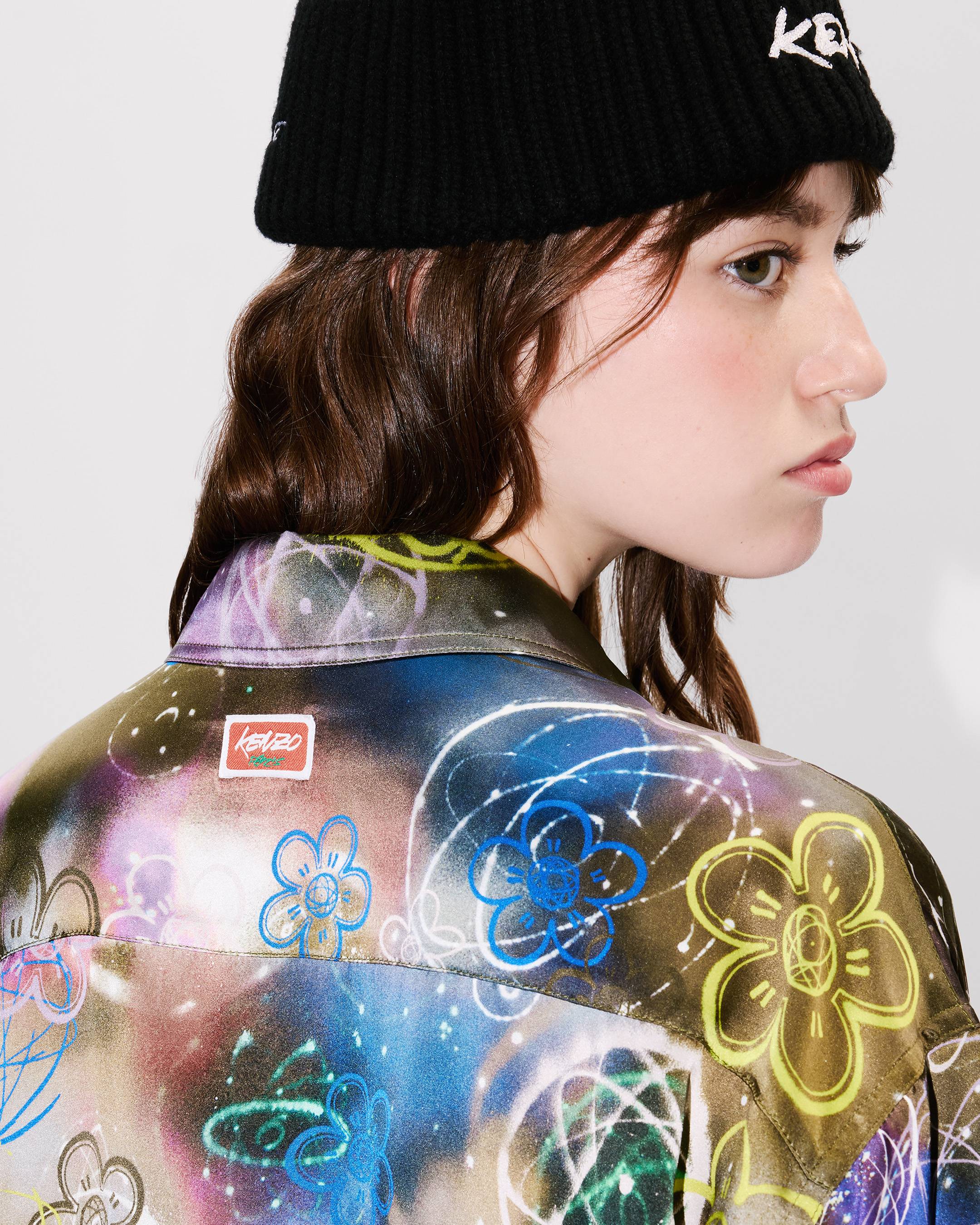 'Kenzo x Futura 2000' workwear shirt in silk