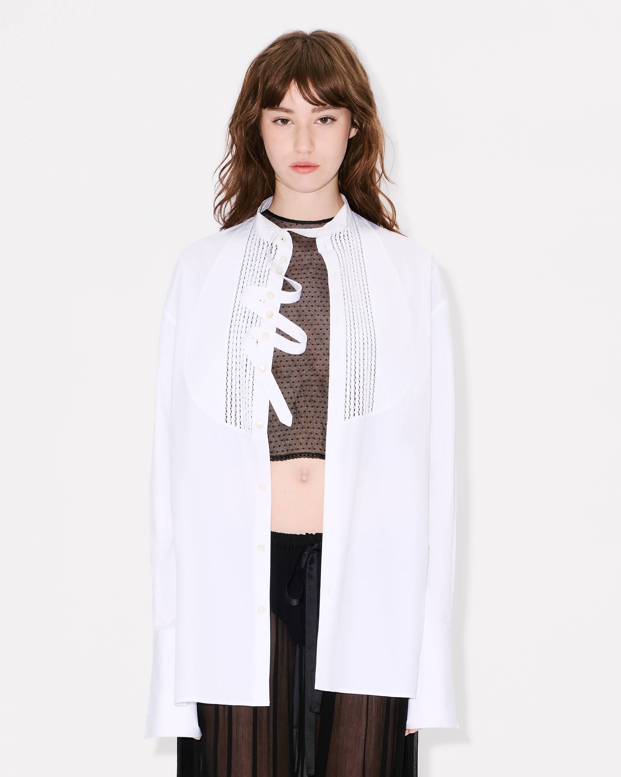 Oversized shirt cotton poplin
